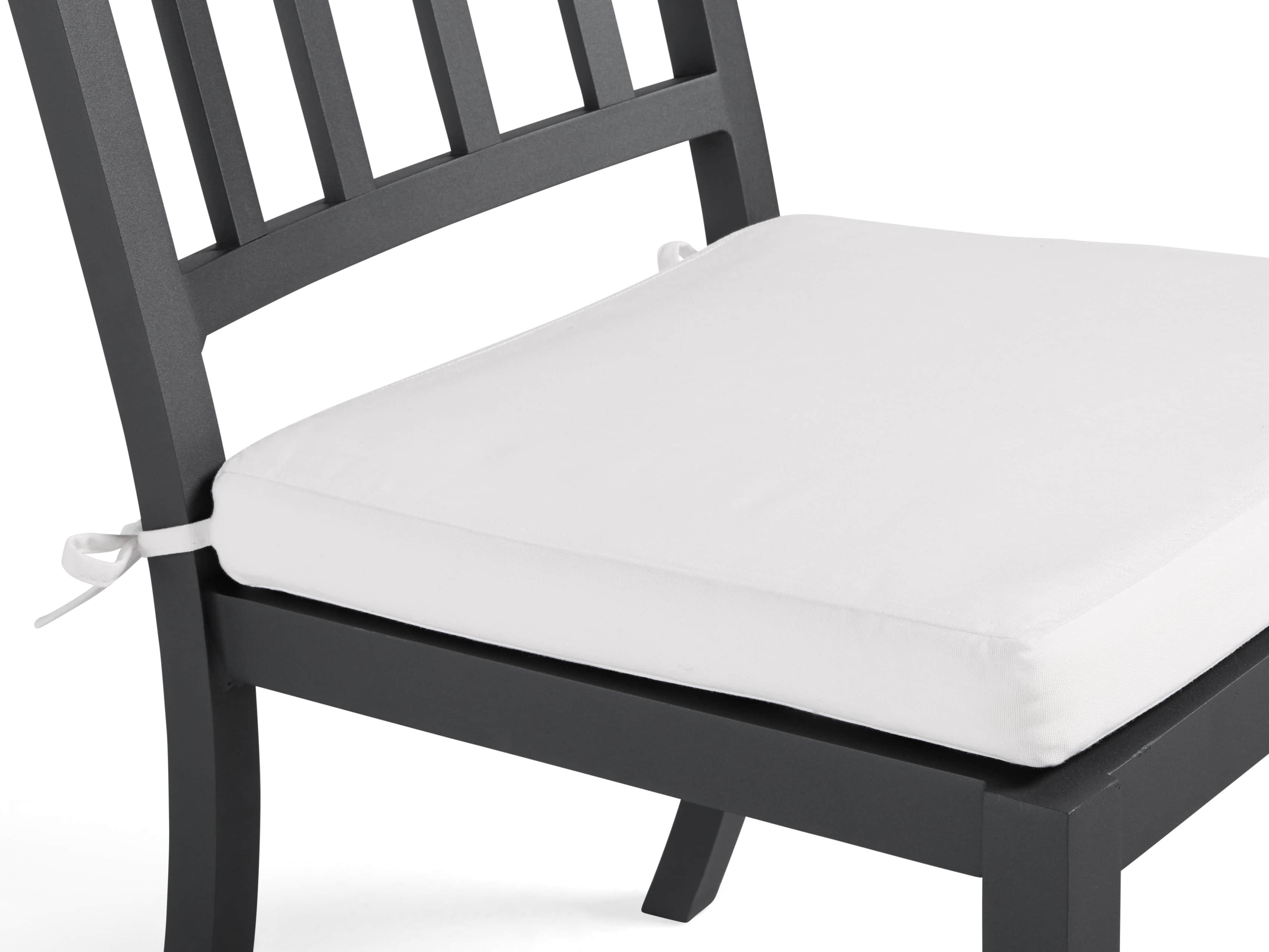 Montego Outdoor 20" Dining Side Chair in Slate, slide 7 of 9