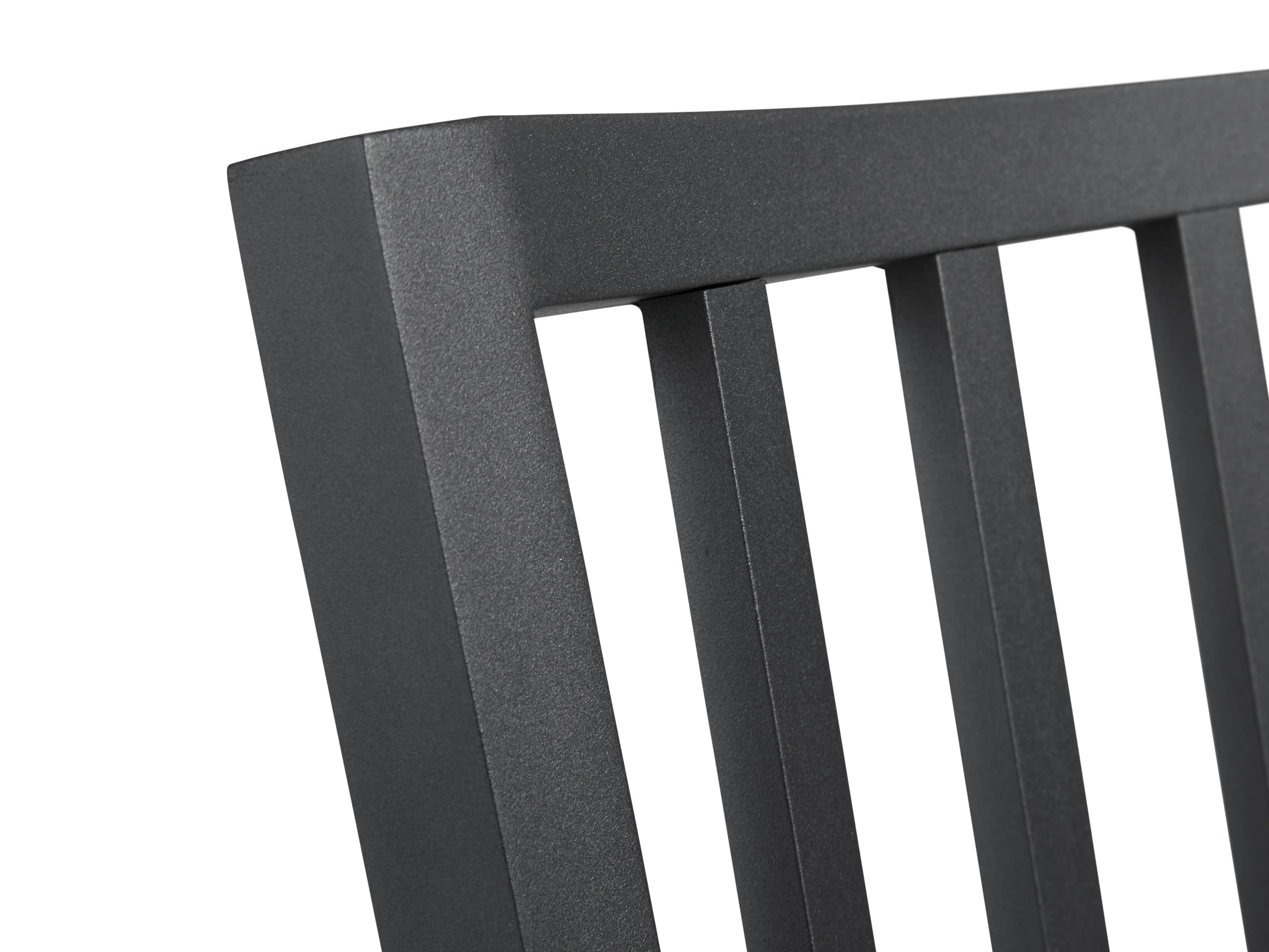 Montego Outdoor 20" Dining Side Chair in Slate, slide 8 of 9
