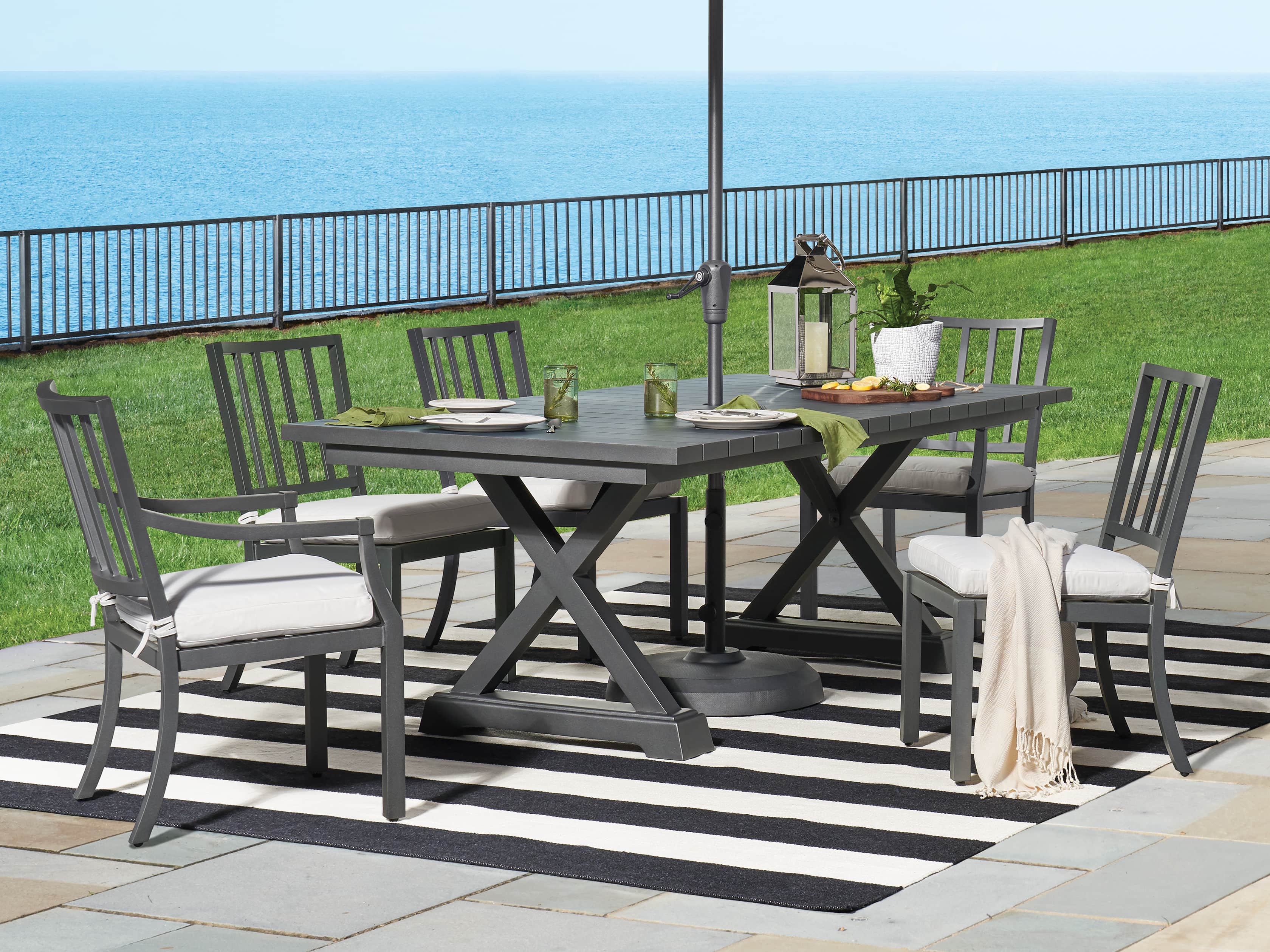 tall rectangular outdoor table