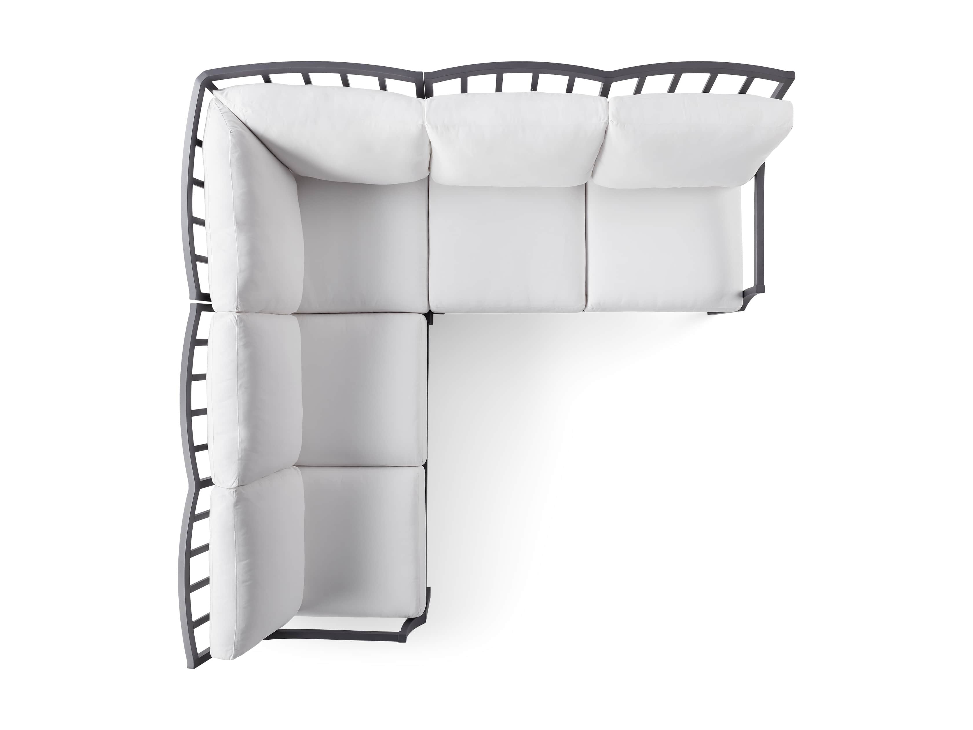Montego Outdoor 88" Three Piece Sectional, slide 5 of 5