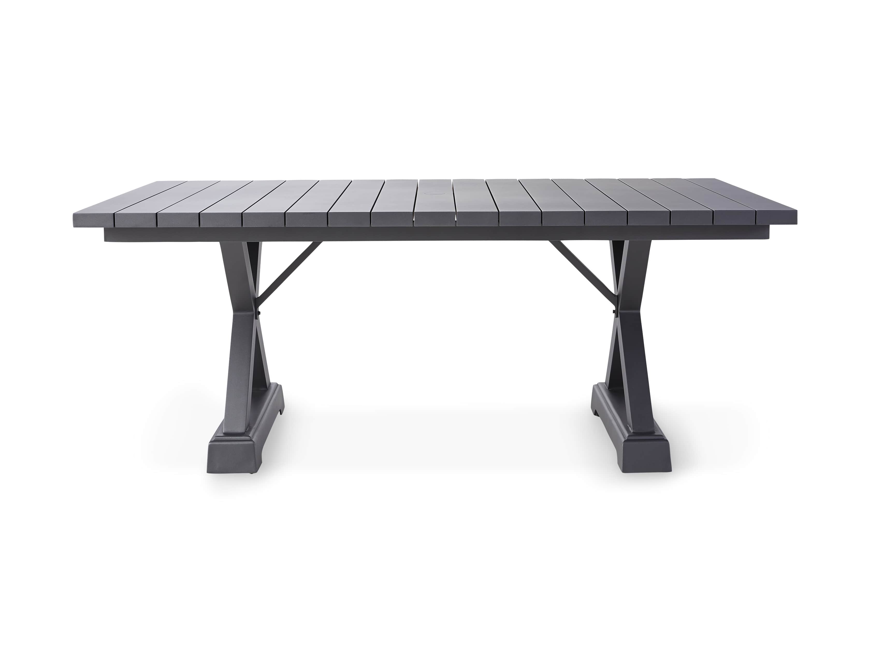 Montego Outdoor 94" Dining Table in Slate, slide 3 of 6