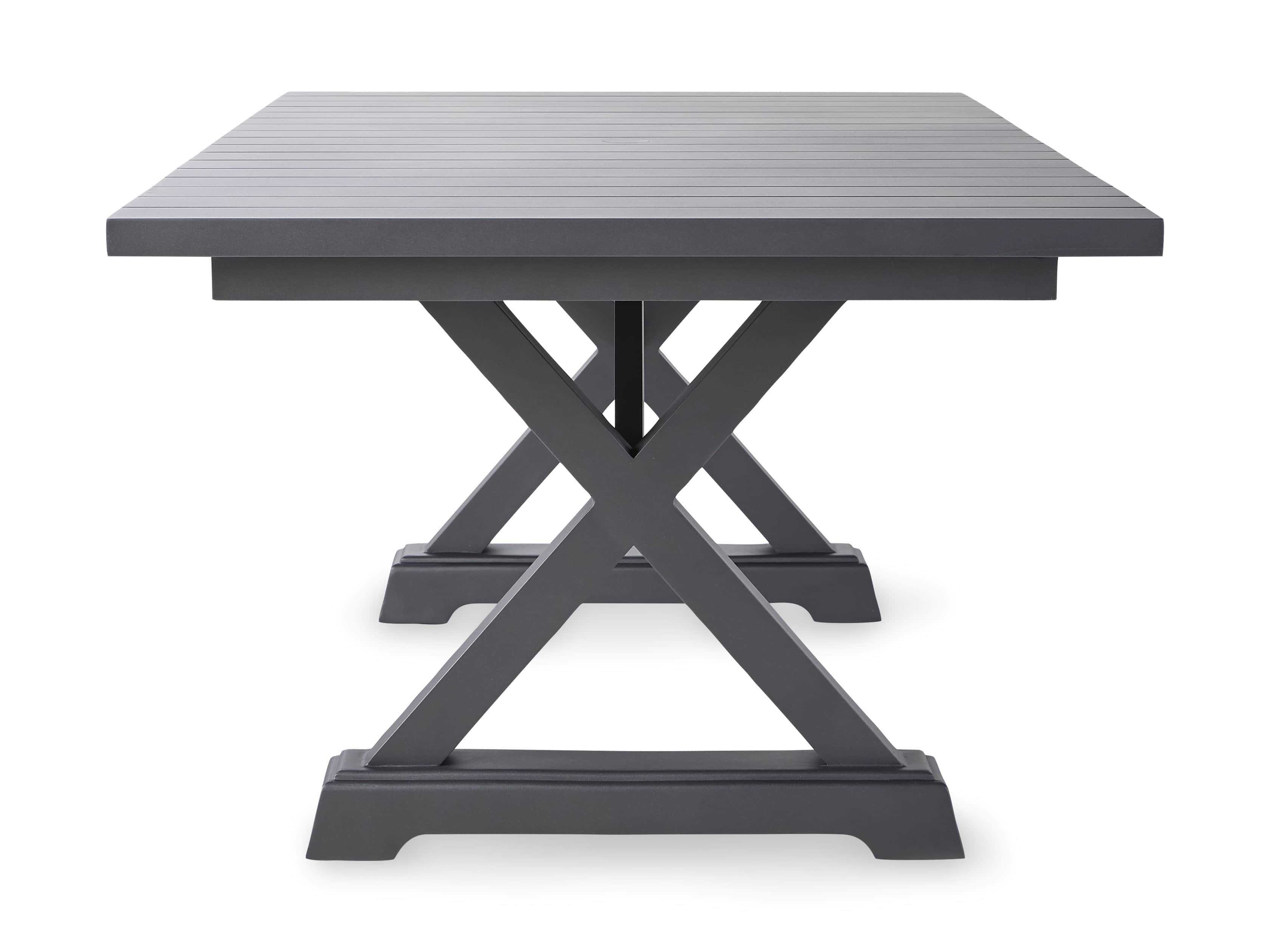 Montego Outdoor 94" Dining Table in Slate, slide 4 of 6