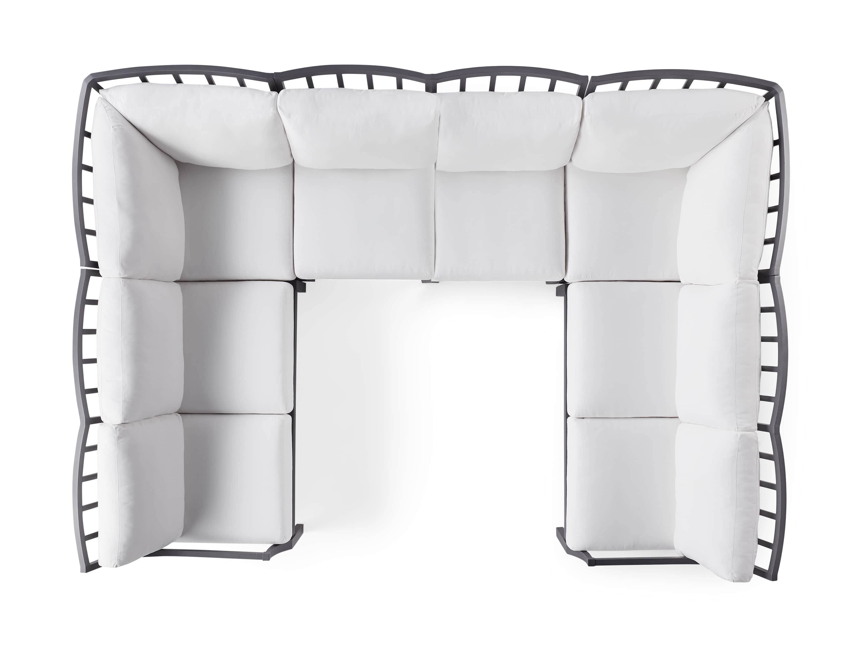 Montego Outdoor 122.5" Six Piece Sectional, slide 5 of 5