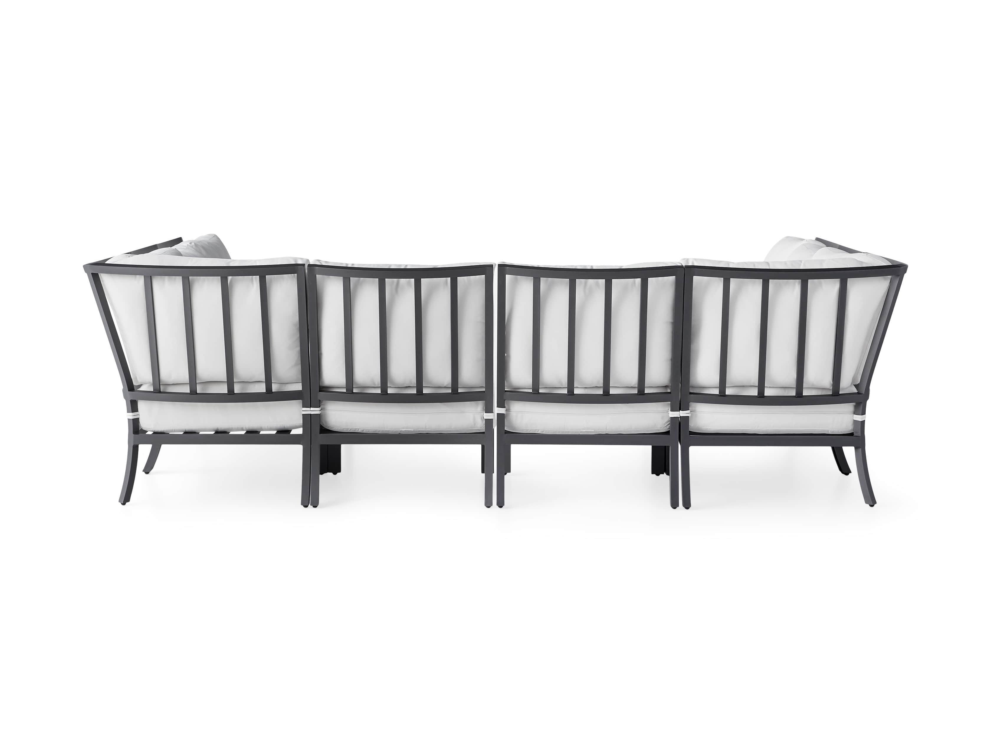 Montego Outdoor 122.5" Six Piece Sectional, slide 4 of 5