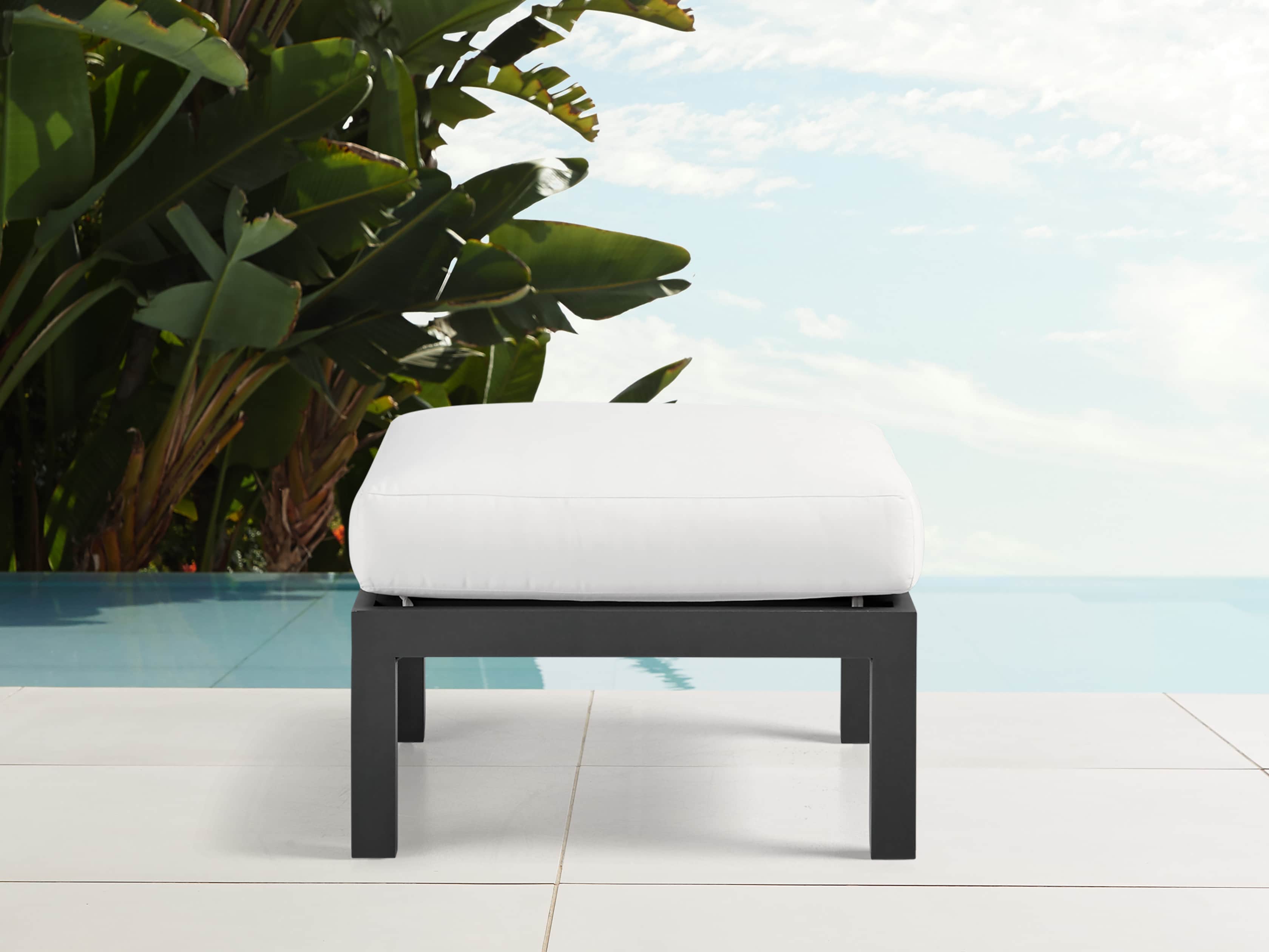 Montego Outdoor 26" Ottoman in Slate
