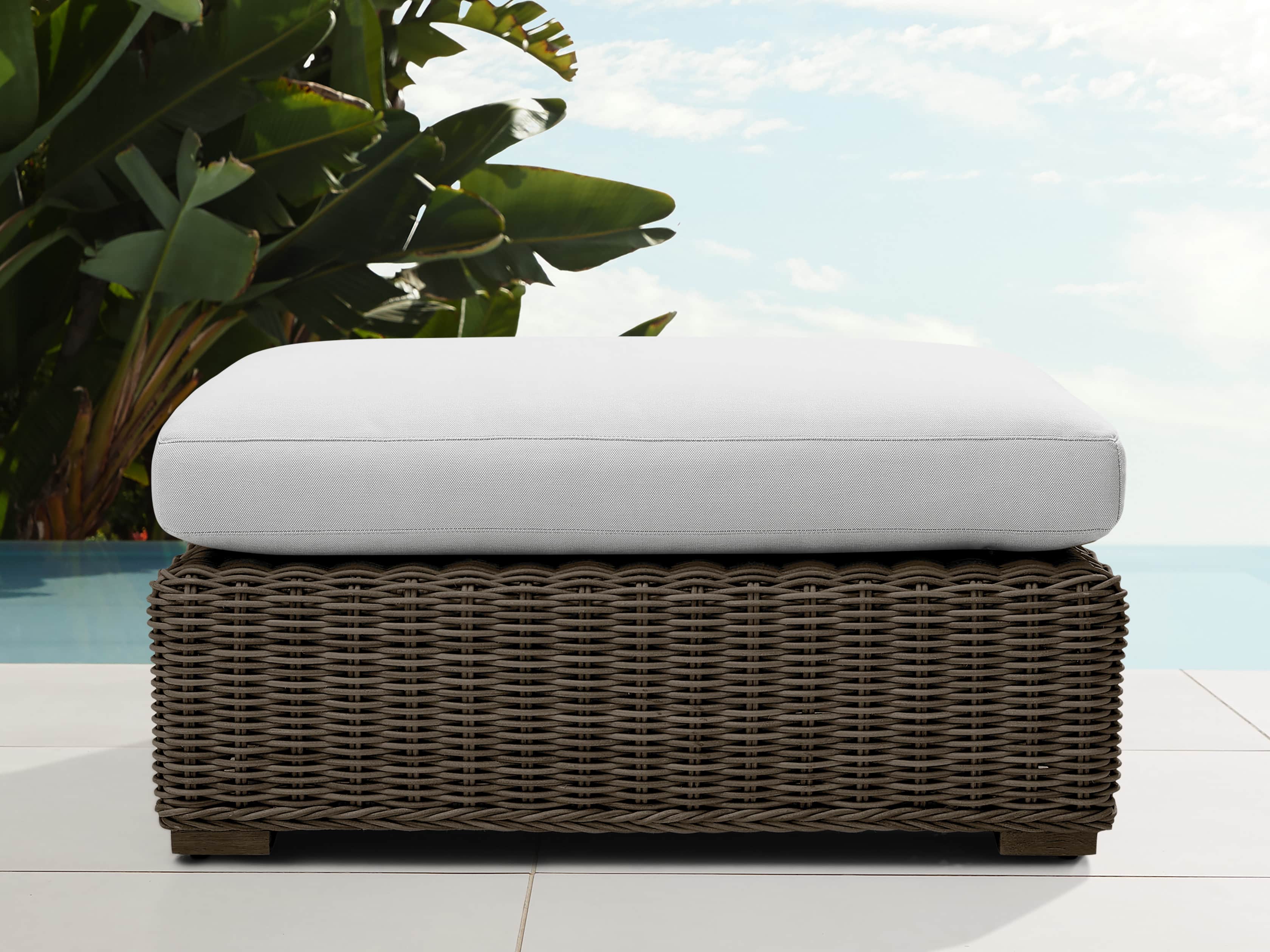 Montauk Outdoor Ottoman Arhaus Montauk Outdoor Ottoman Arhaus, Outdoor Furniture Ottoman