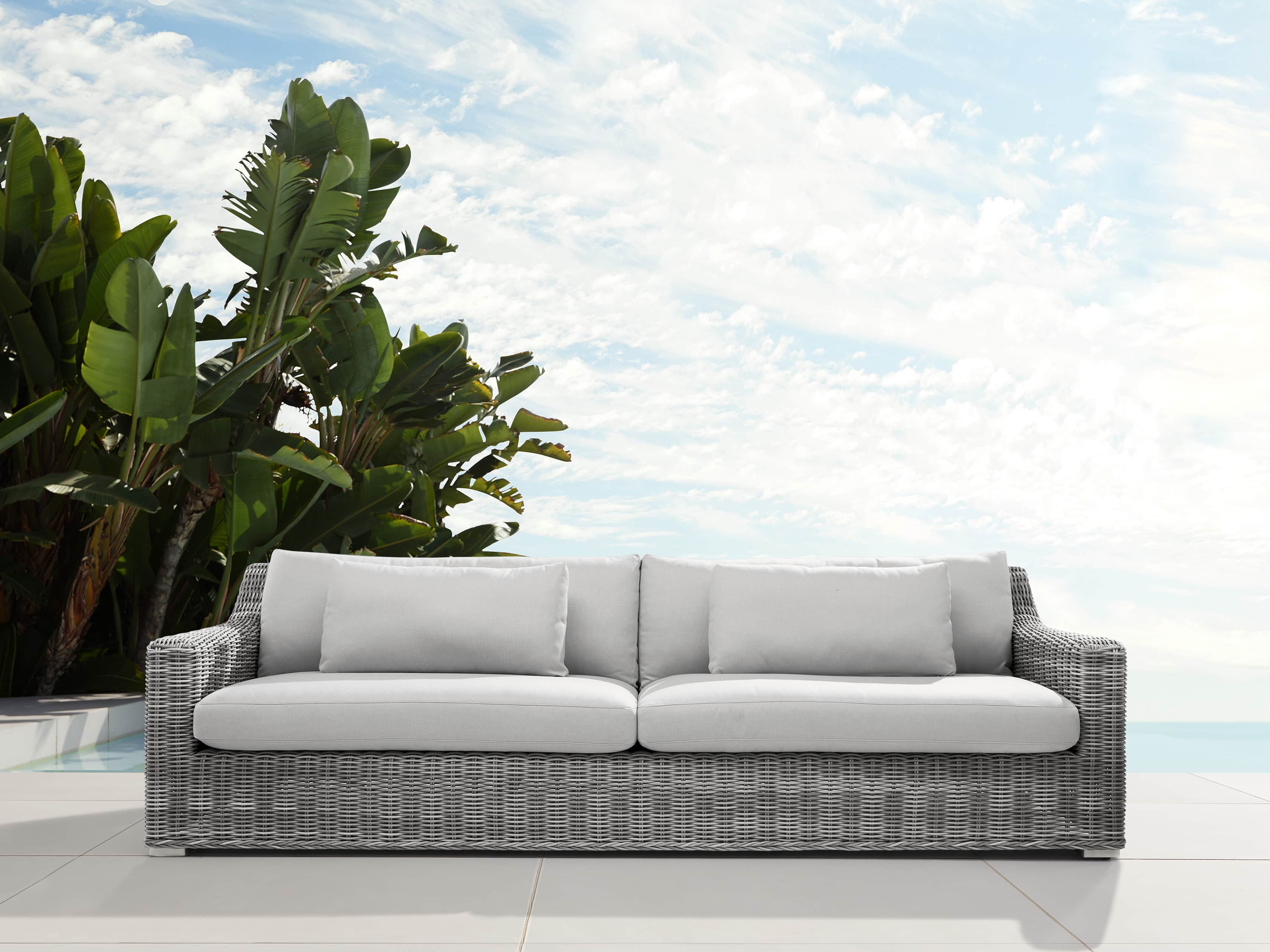 Montauk Outdoor 107" in Vista Grey, slide 1 of 5
