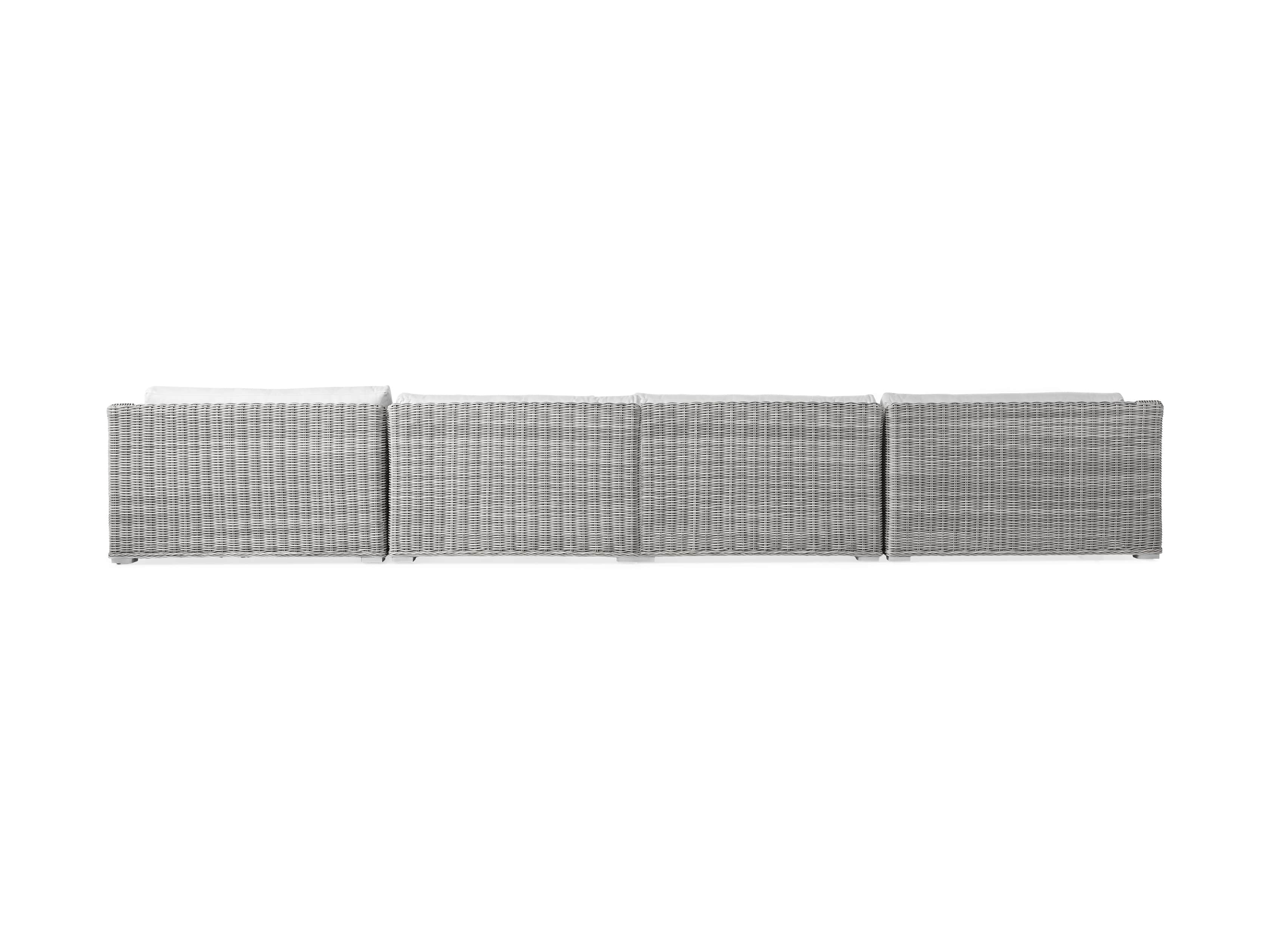 Montauk Outdoor 204" Four Piece U Sectional in Vista Grey, slide 4 of 5