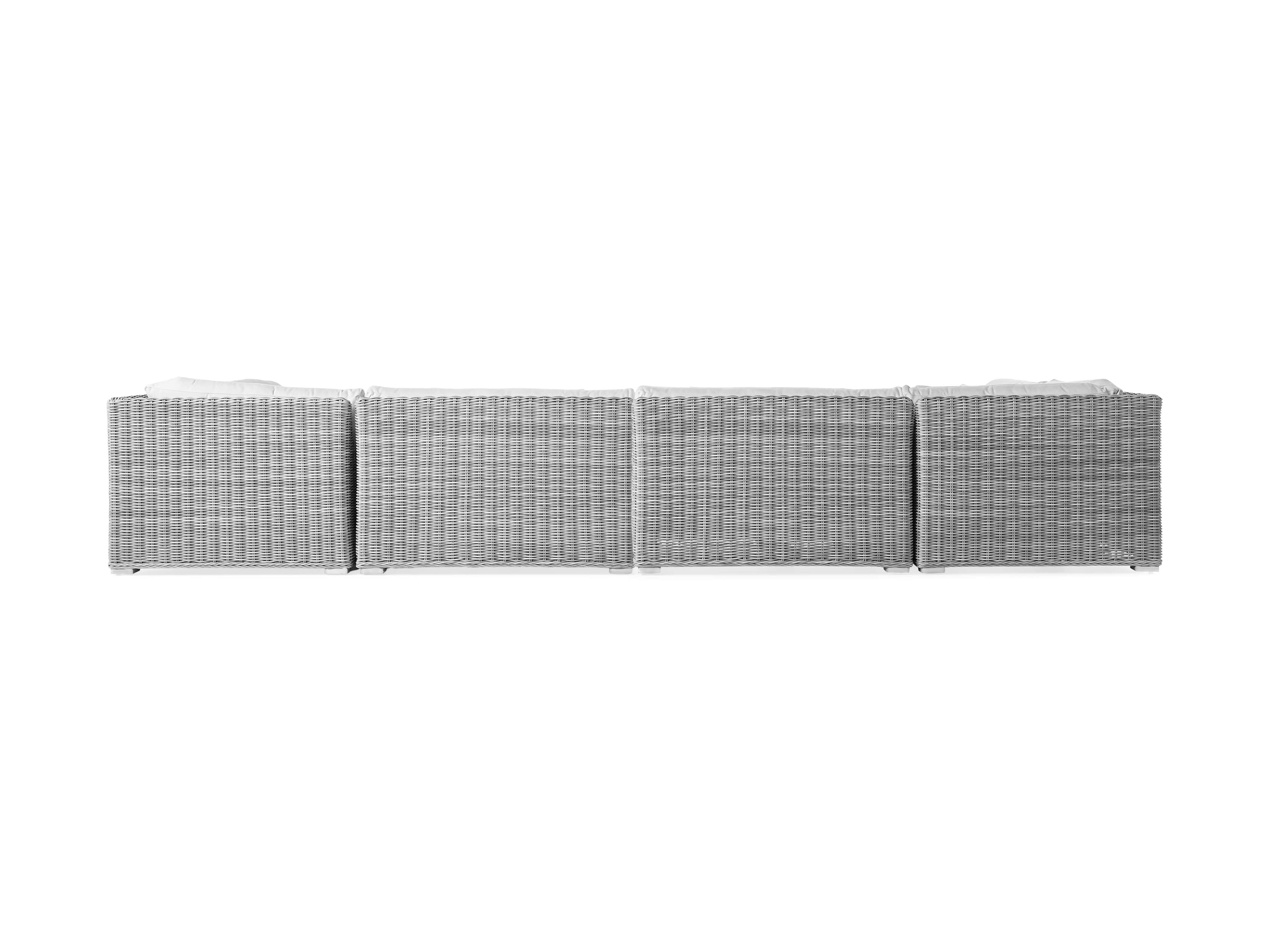 Montauk Outdoor 182" Six Piece U Sectional in Vista Grey, slide 4 of 5