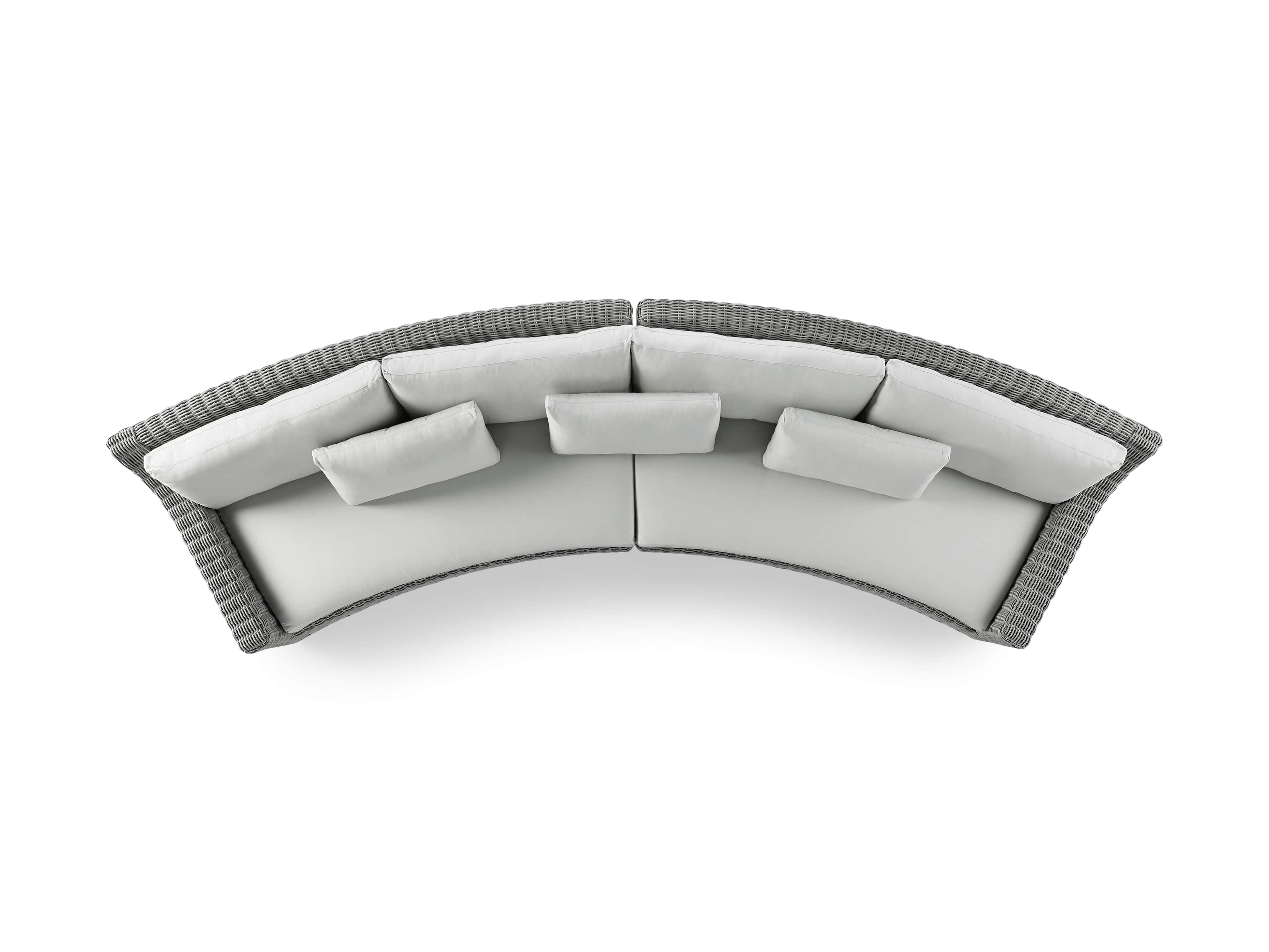 Montauk Outdoor 186.5" Modular Sofa in Vista Grey, slide 6 of 7