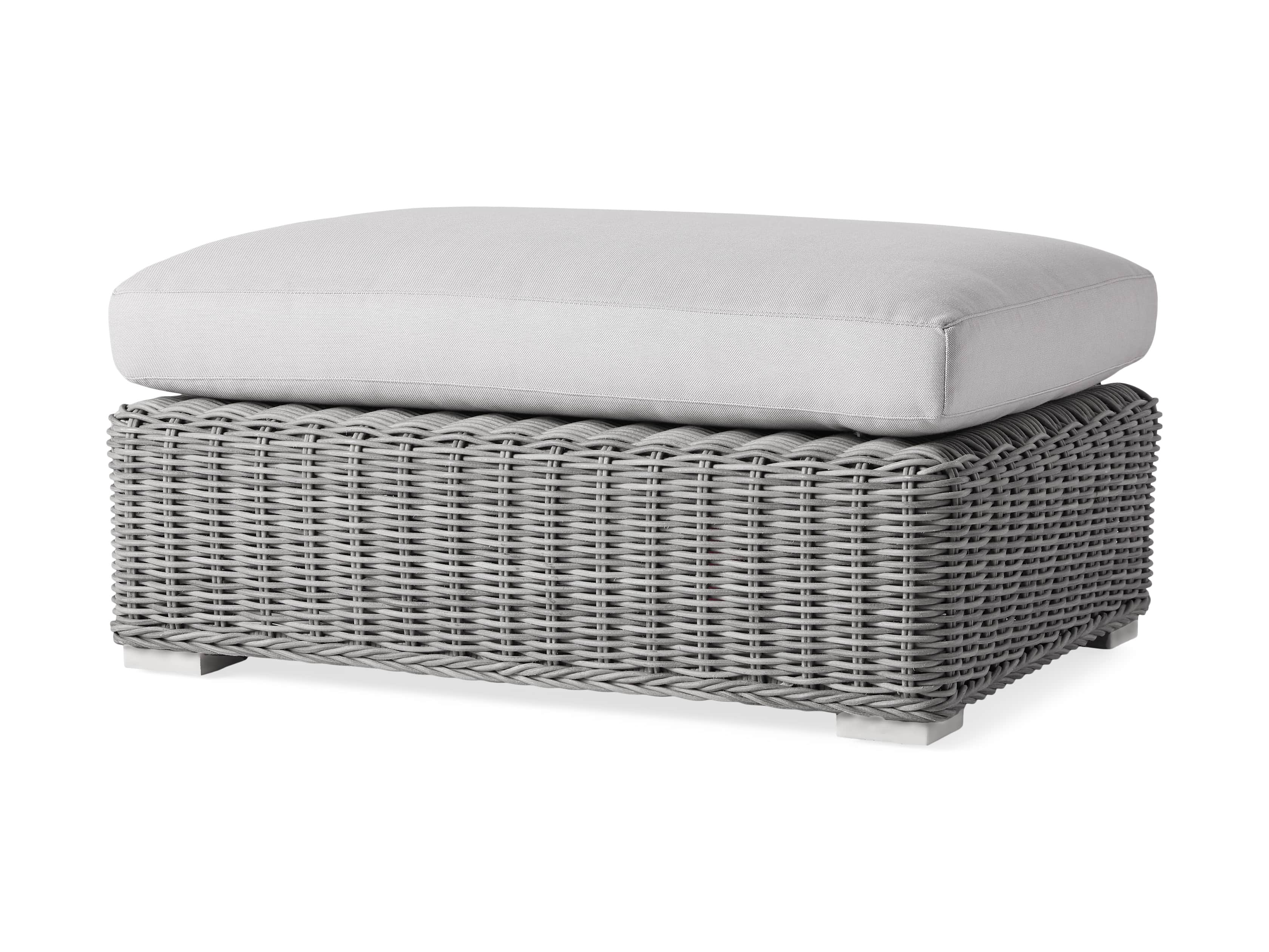 Montauk Outdoor 38.5" Ottoman in Vista Grey, slide 3 of 4