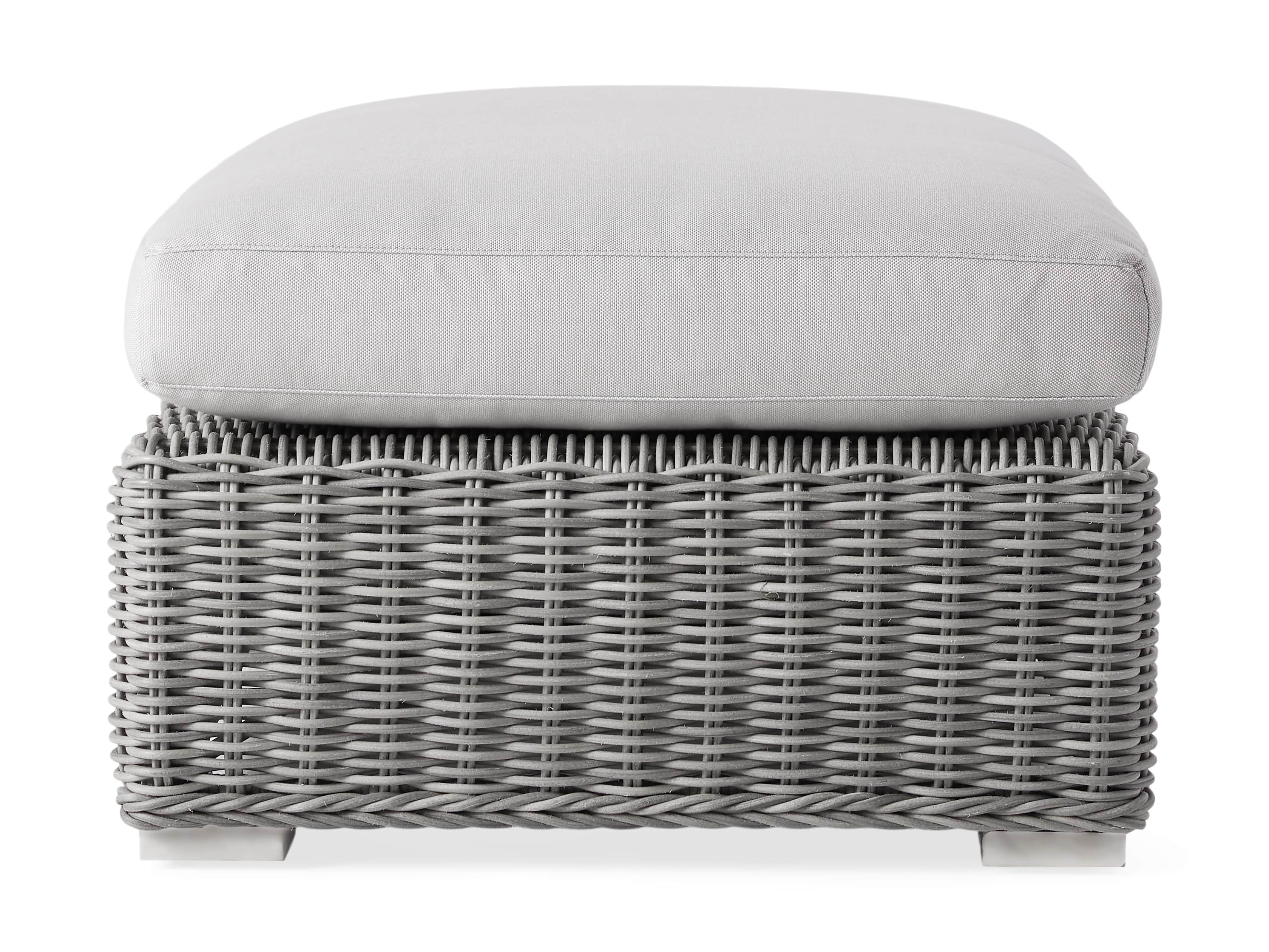 Montauk Outdoor 38.5" Ottoman in Vista Grey, slide 4 of 4
