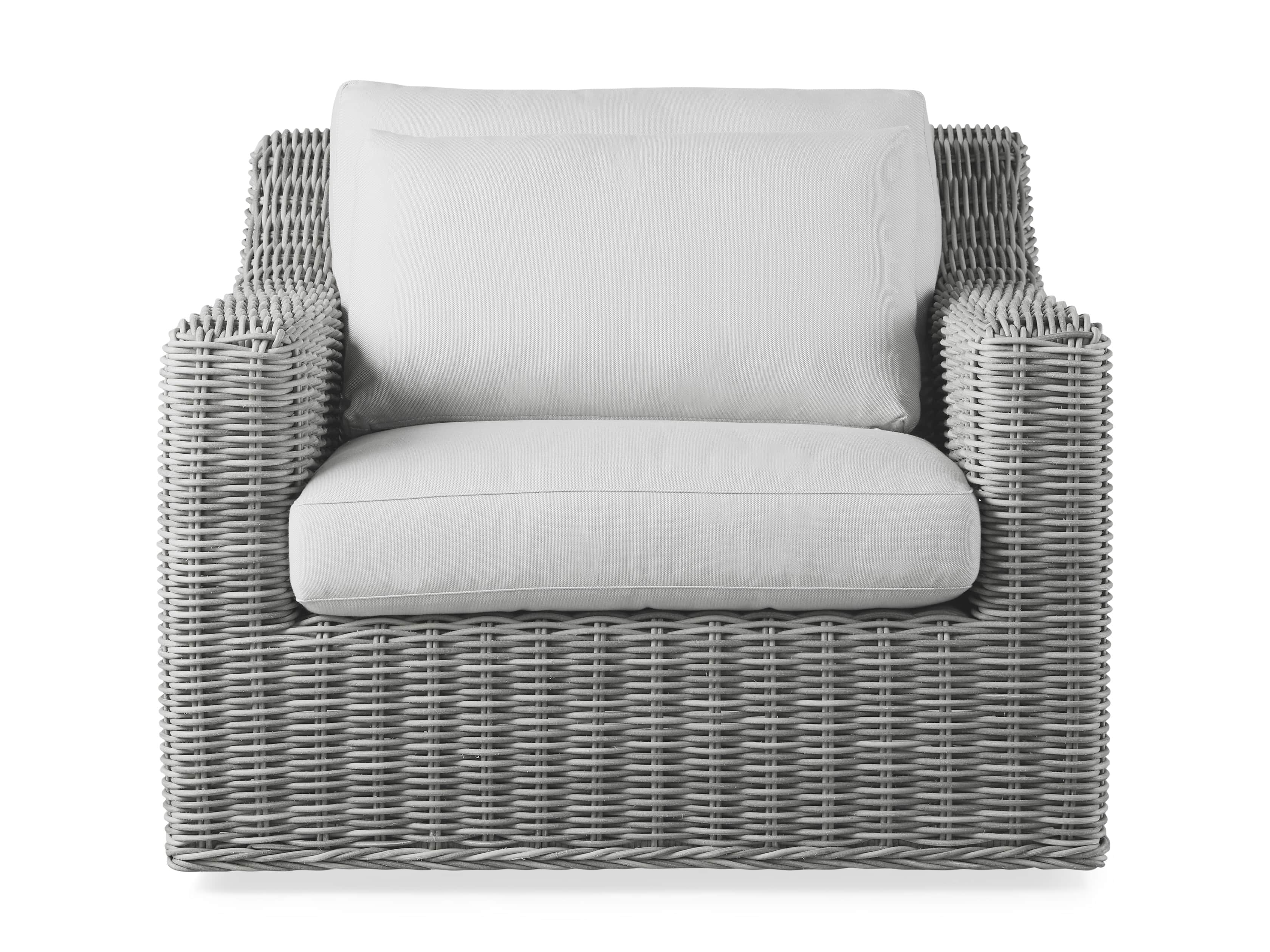 Montauk Outdoor 38.5" Swivel Chair in Vista Grey, slide 3 of 7