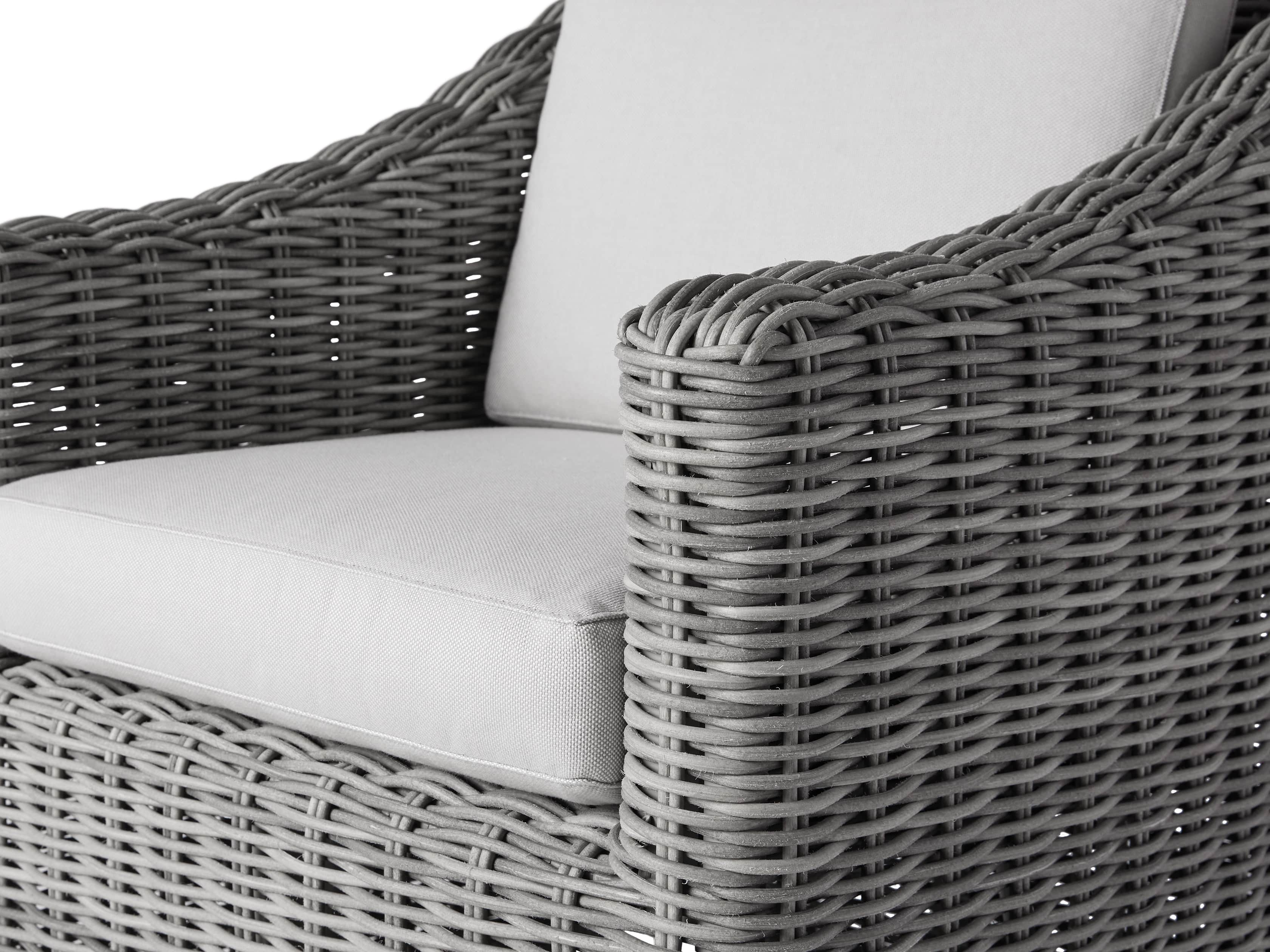 Montauk Outdoor 26" Dining Arm Chair in Vista Grey, slide 7 of 7