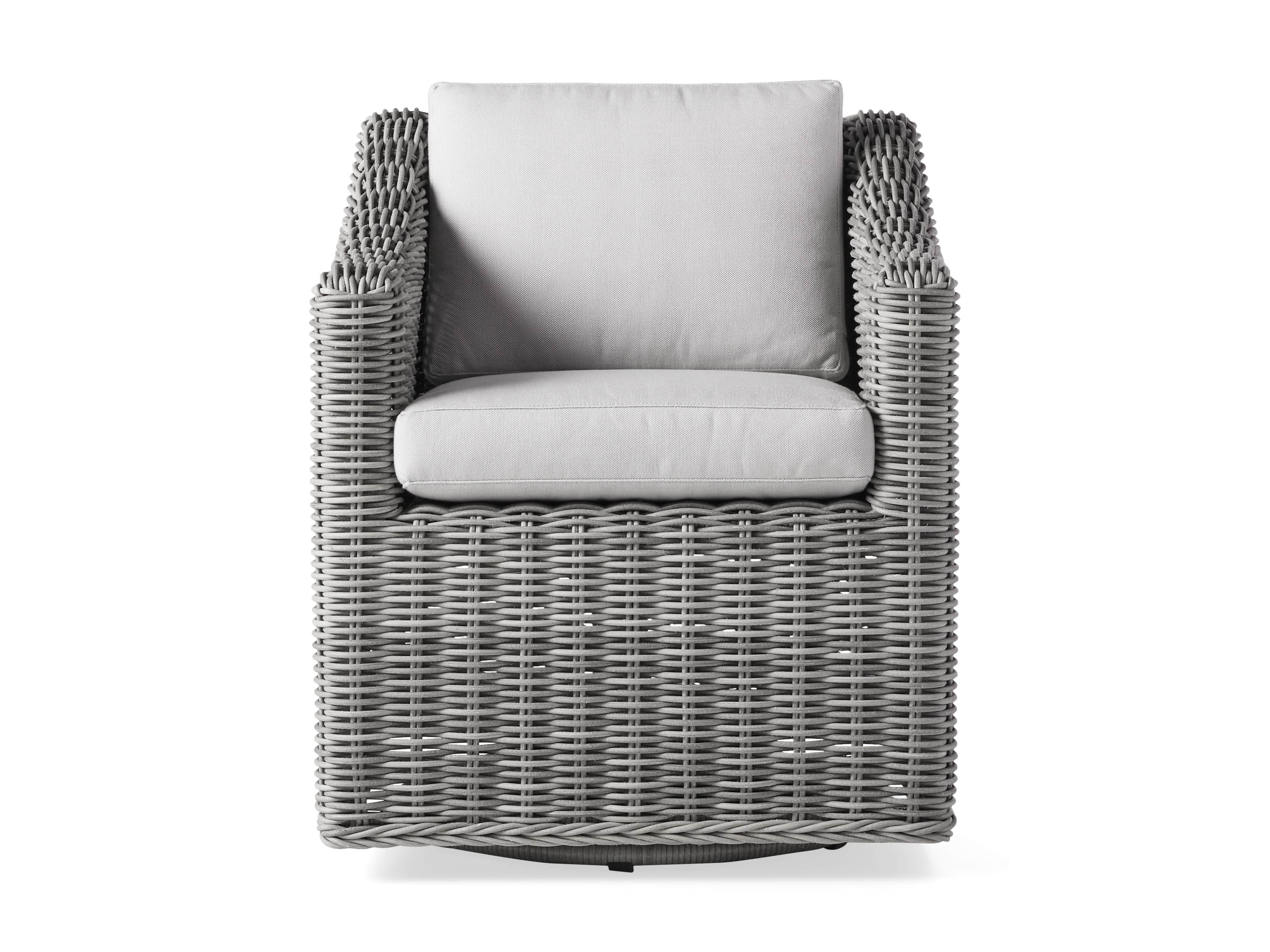 Montauk Outdoor 26" Dining Arm Chair in Vista Grey, slide 3 of 7