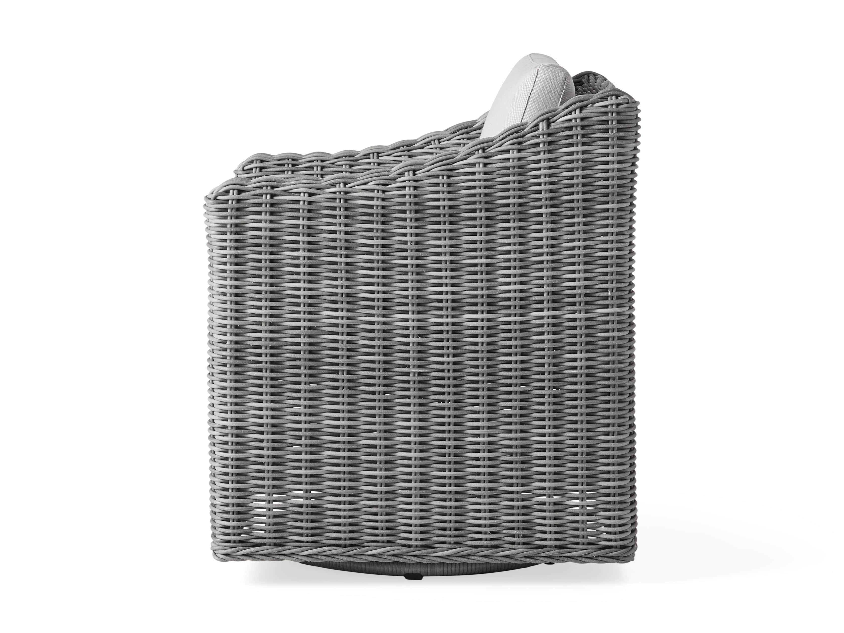 Montauk Outdoor 26" Dining Arm Chair in Vista Grey, slide 5 of 7