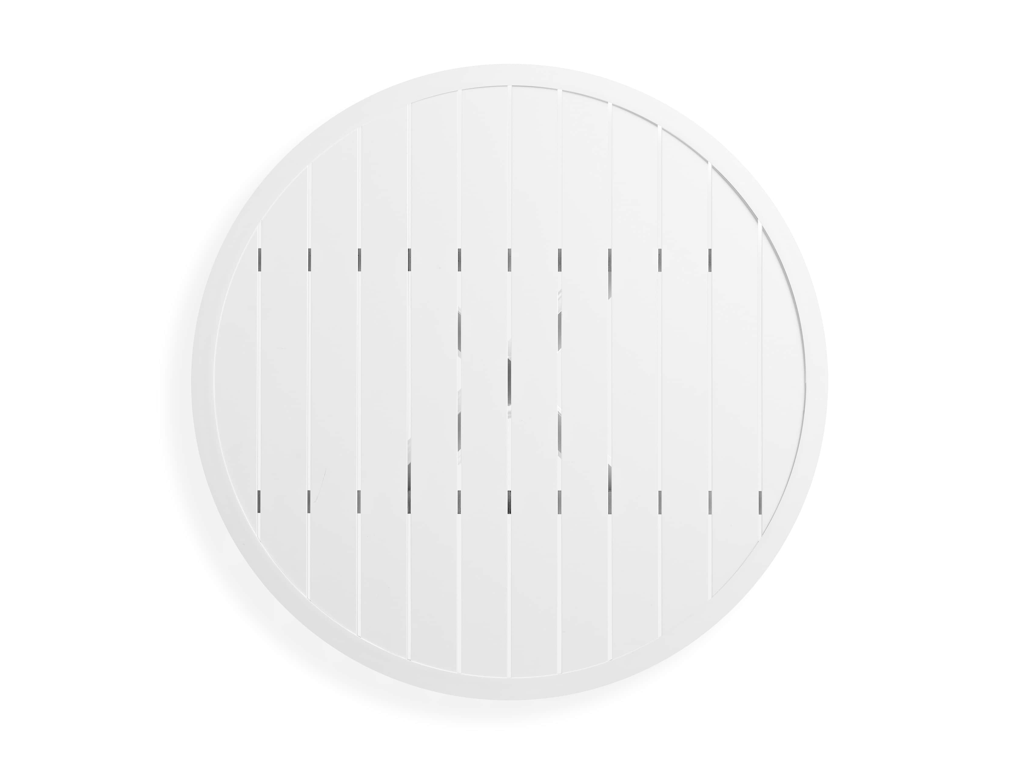 Montego Outdoor 60" Round Dining Table in White, slide 4 of 6