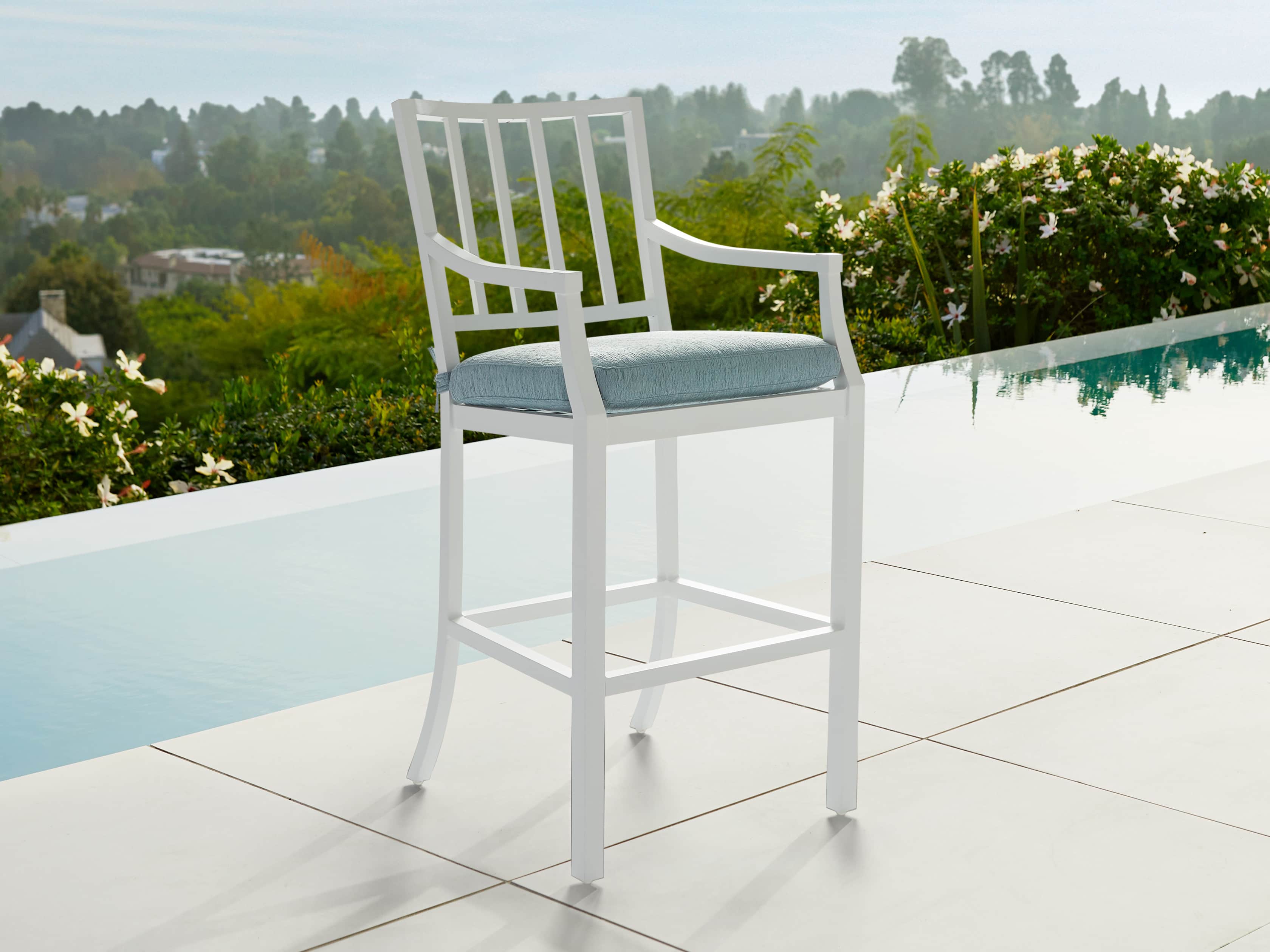 Montego Outdoor 23" Barstool in Blanc