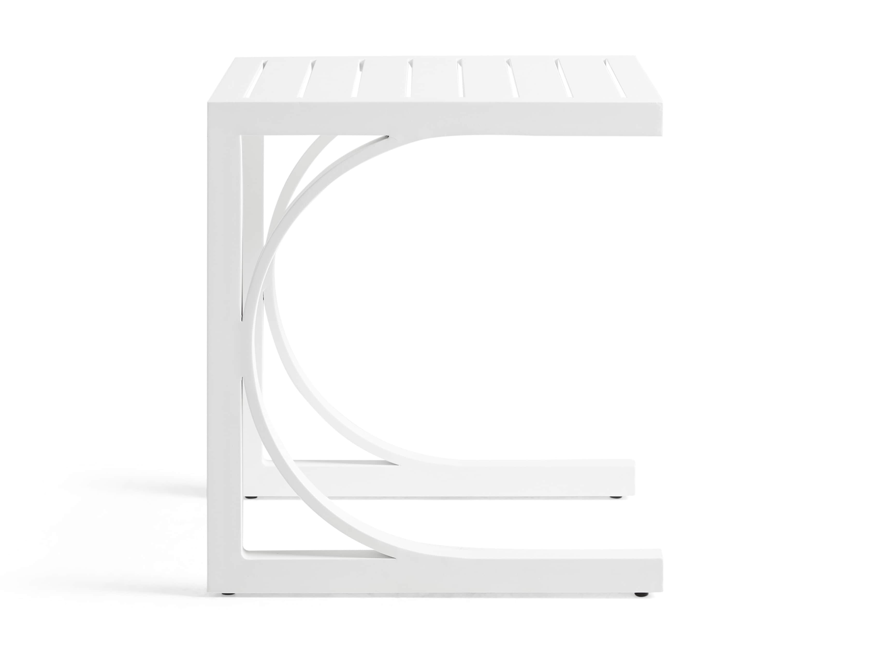 Montego Outdoor C Side Table in Blanc