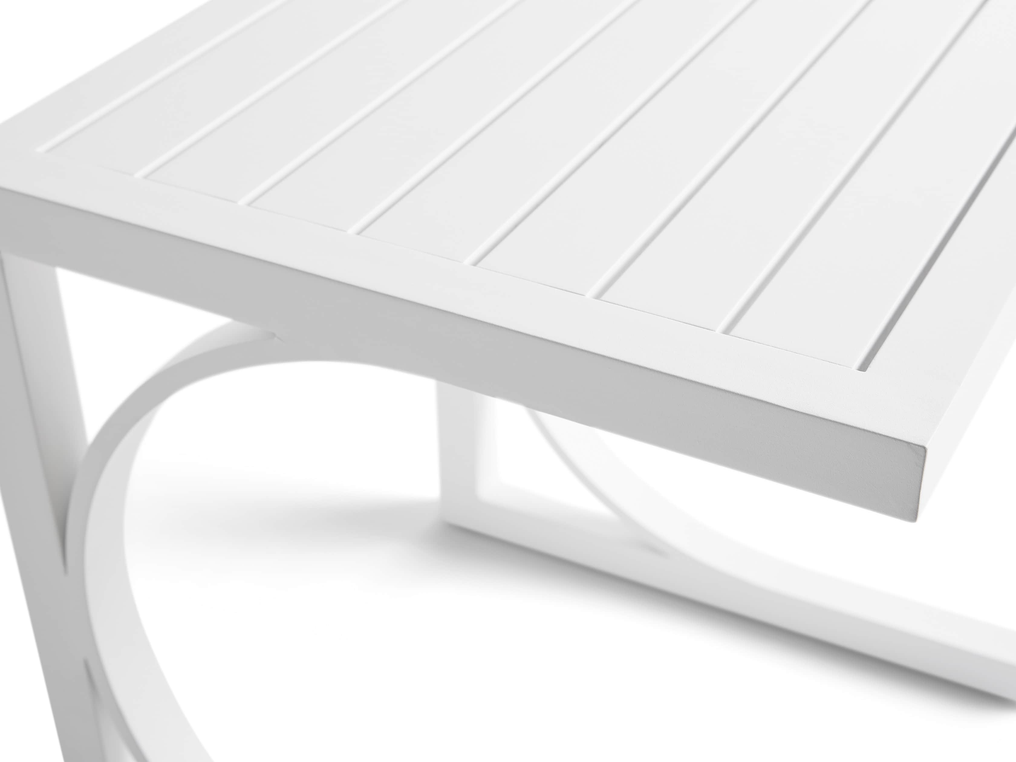 Montego Outdoor C Side Table in Blanc