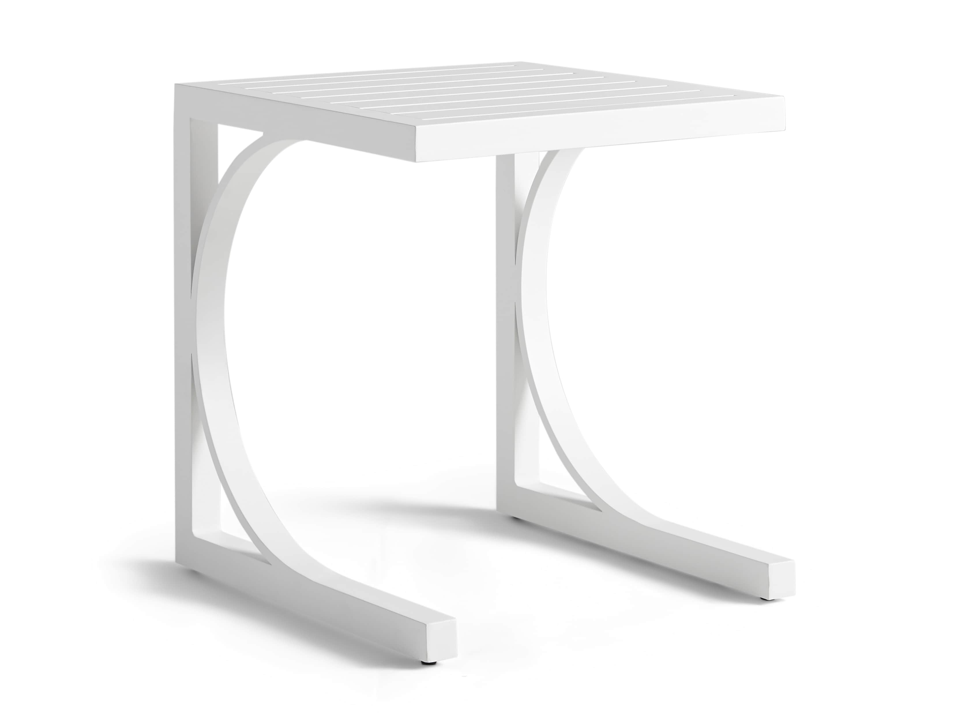 Montego Outdoor C Side Table in Blanc