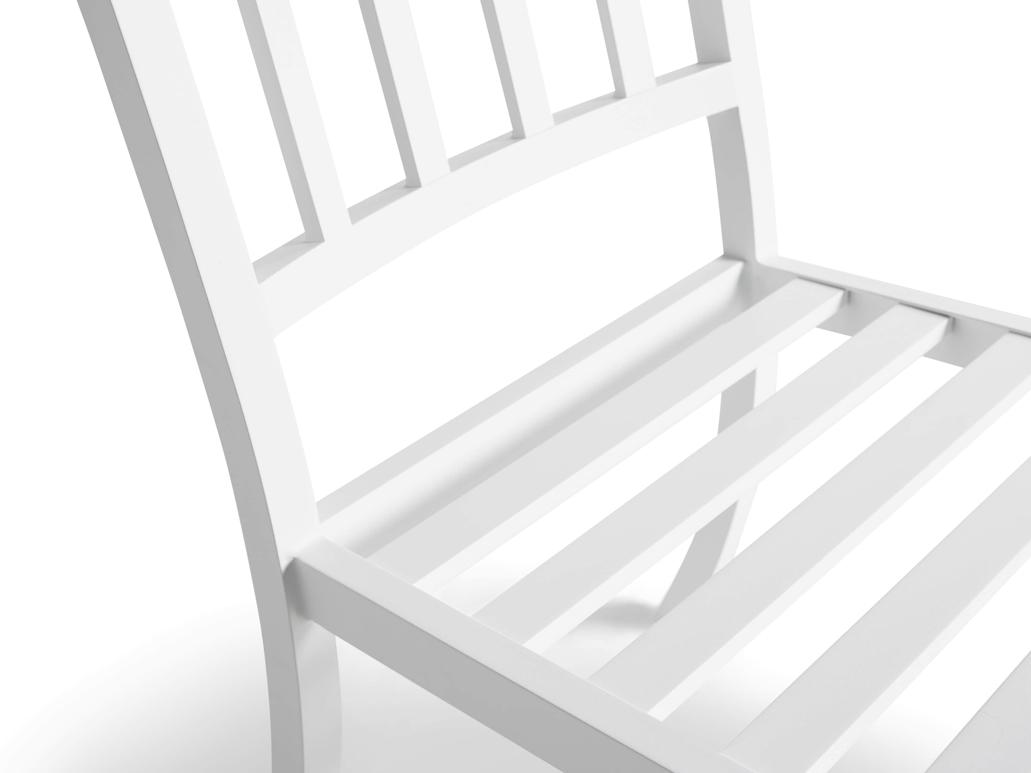 Montego Outdoor 20" Dining Side Chair in Blanc