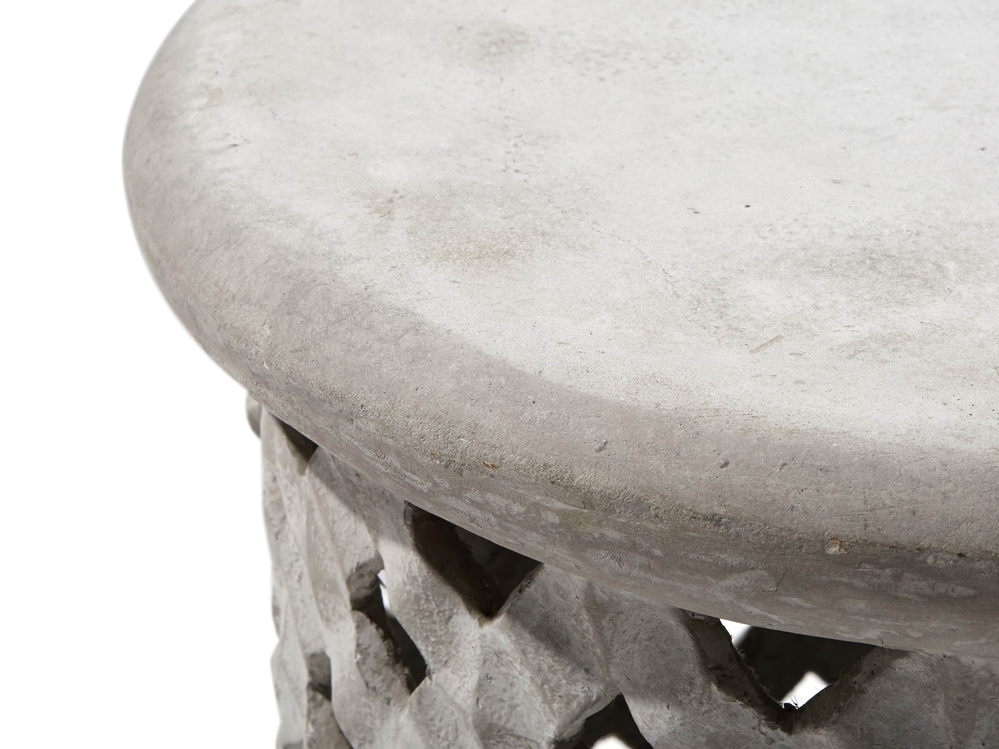 Naples Outdoor 36" Coffee Table in Grey Fossil, slide 3 of 3