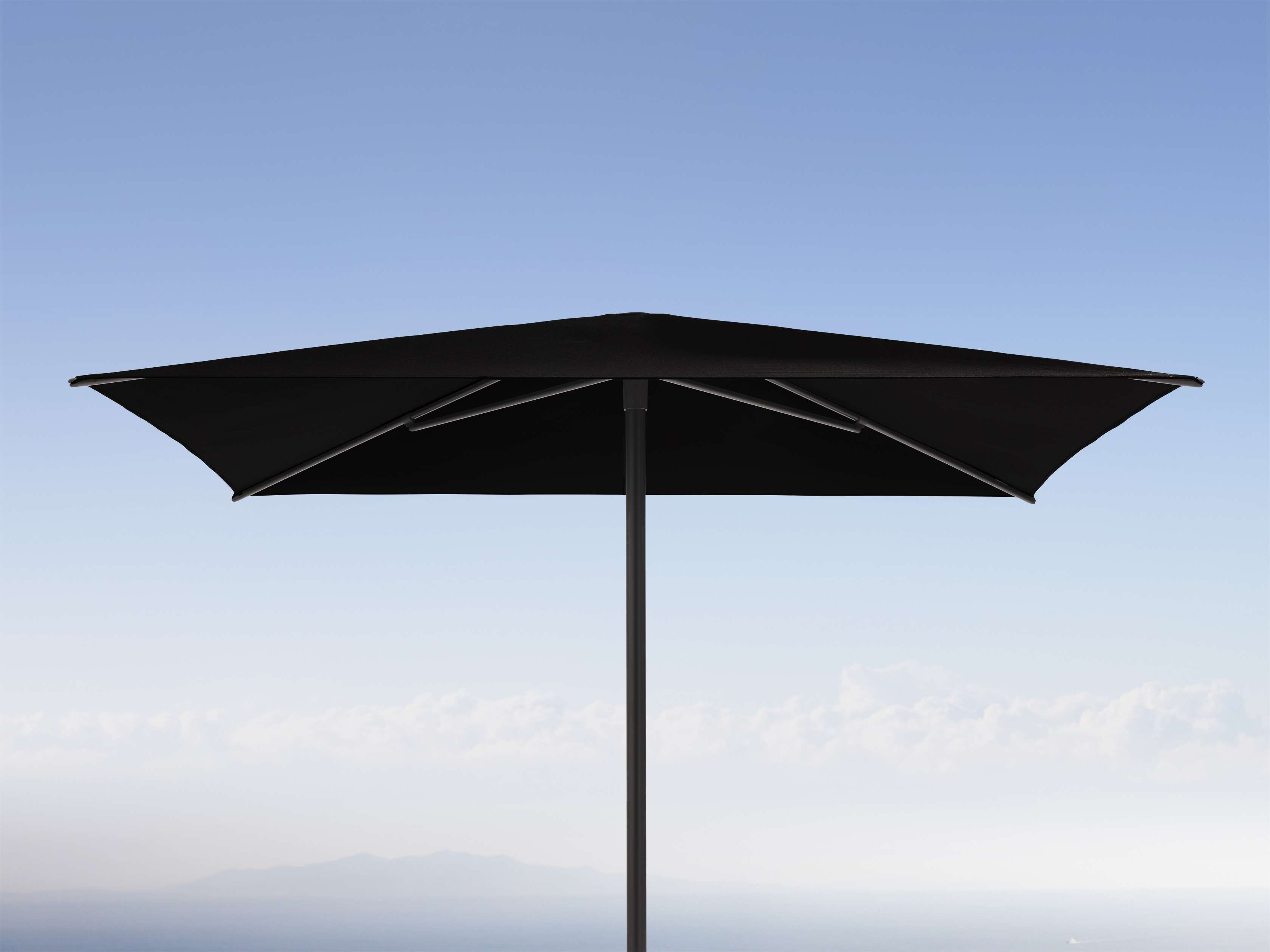 Nata Outdoor Square Umbrella in Black