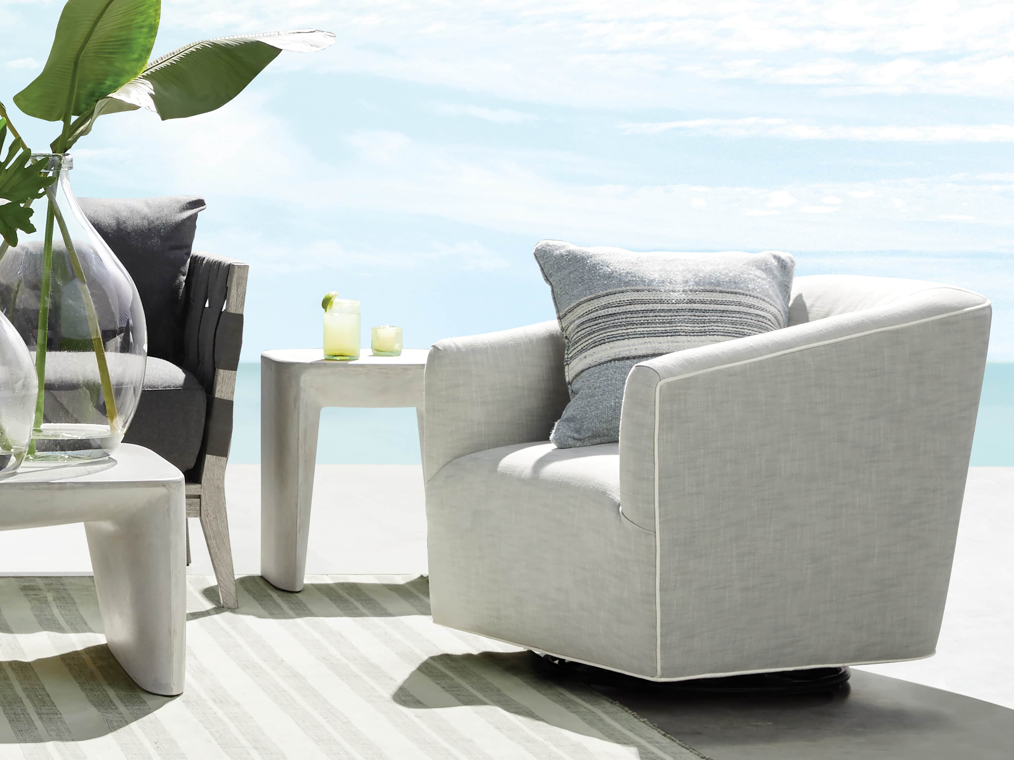 Nueva Outdoor 18" Stone End Table, slide 6 of 7