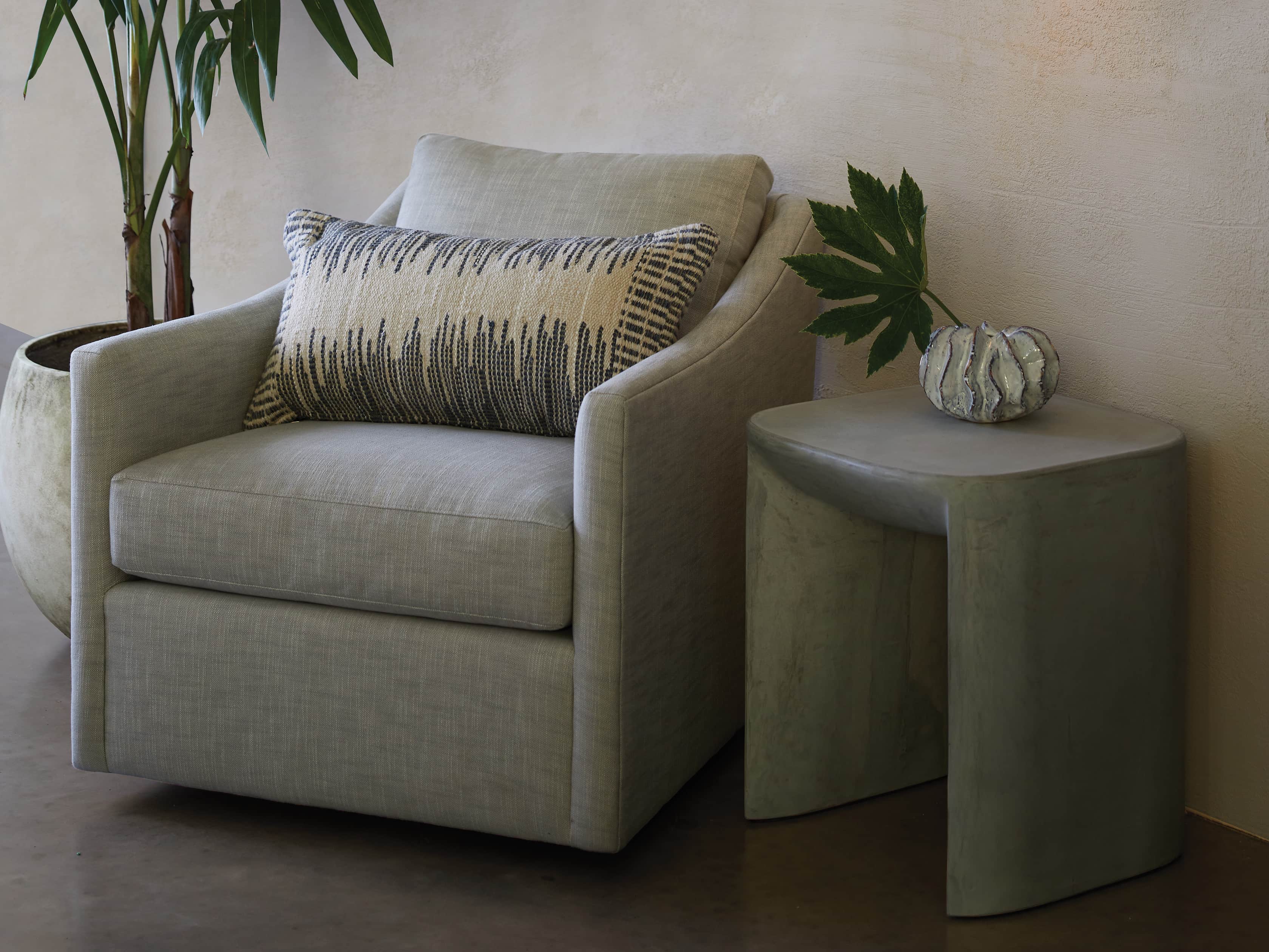 Nueva Outdoor 18" Stone End Table, slide 7 of 7