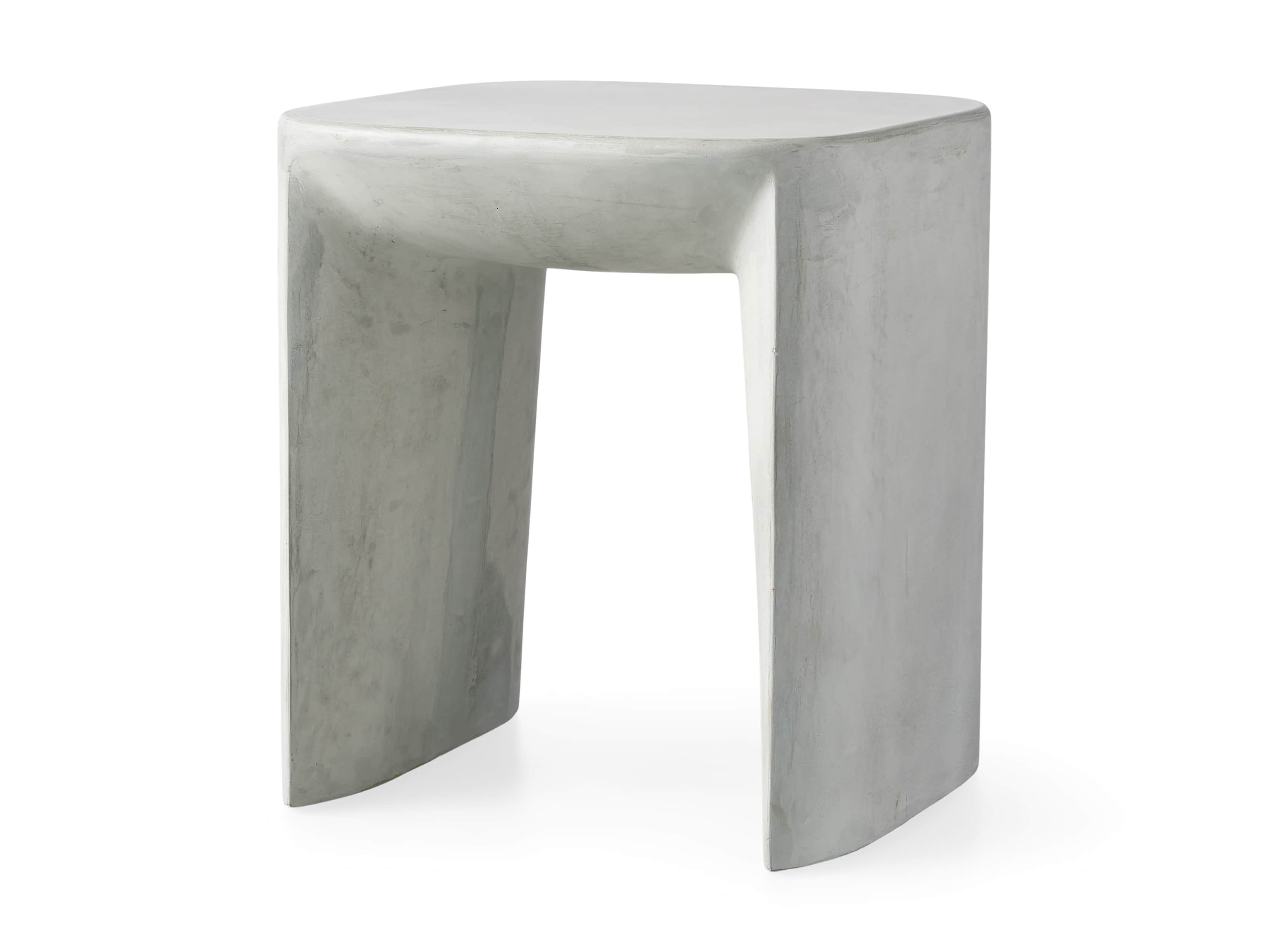 Nueva Outdoor 18" Stone End Table, slide 4 of 7