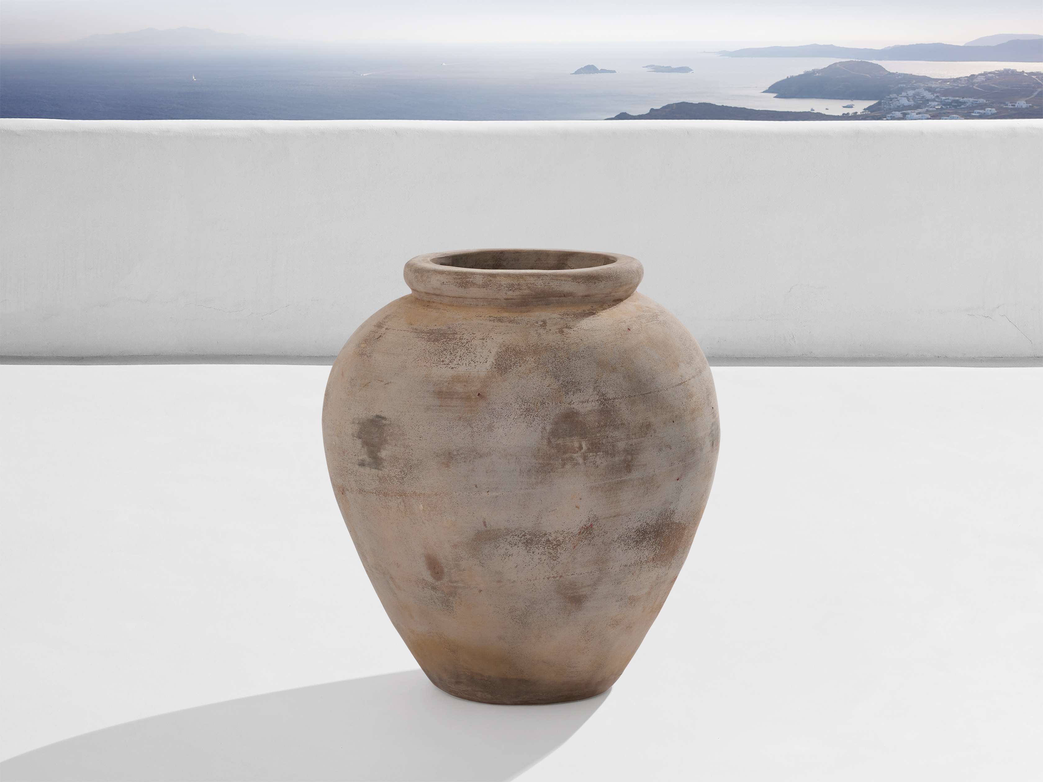 Weathered Handcrafted Terracotta Vases