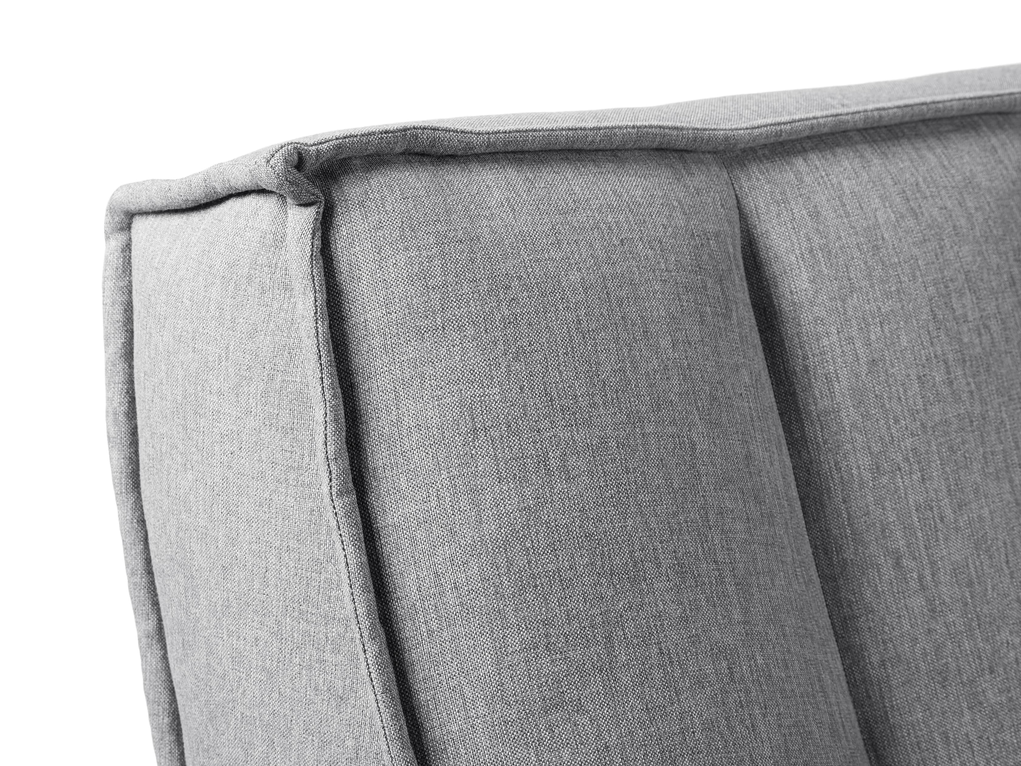 Porto Outdoor Upholstered 138" Three Piece Sectional in Southend Grey, slide 6 of 7