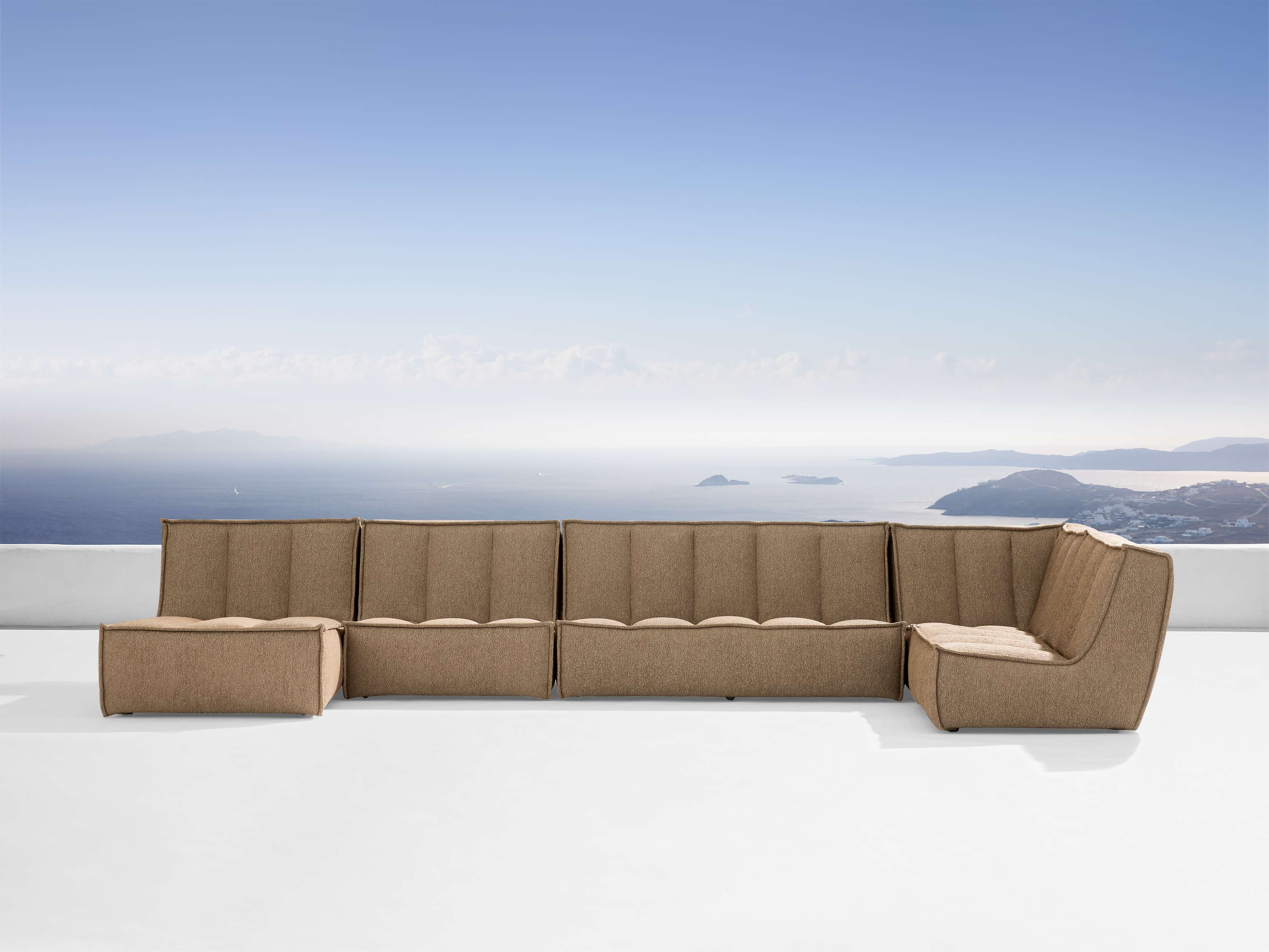 Porto Outdoor Five-Piece Sectional