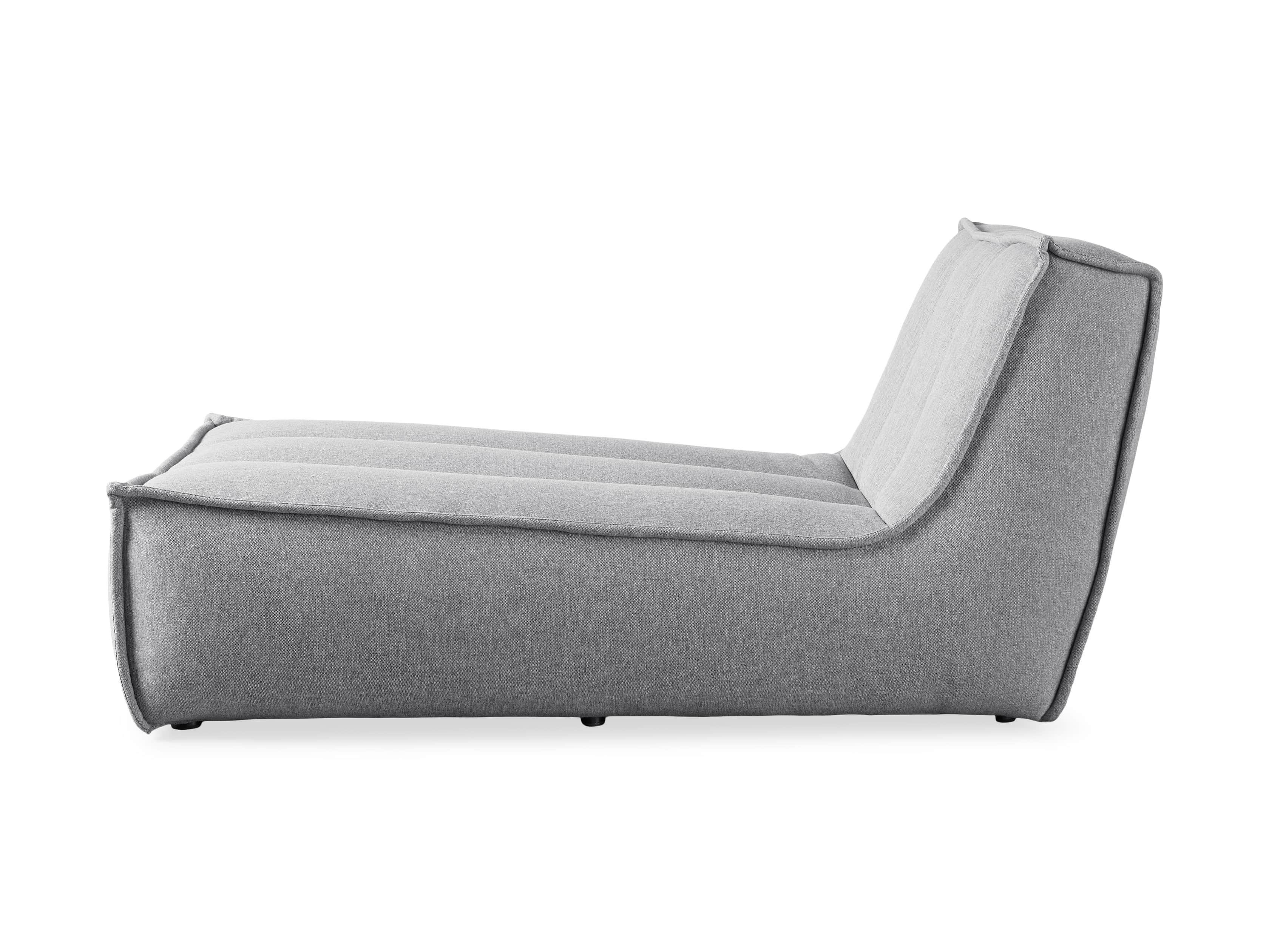 Porto Outdoor Upholstered 36" Chaise in Southend Grey, slide 4 of 7