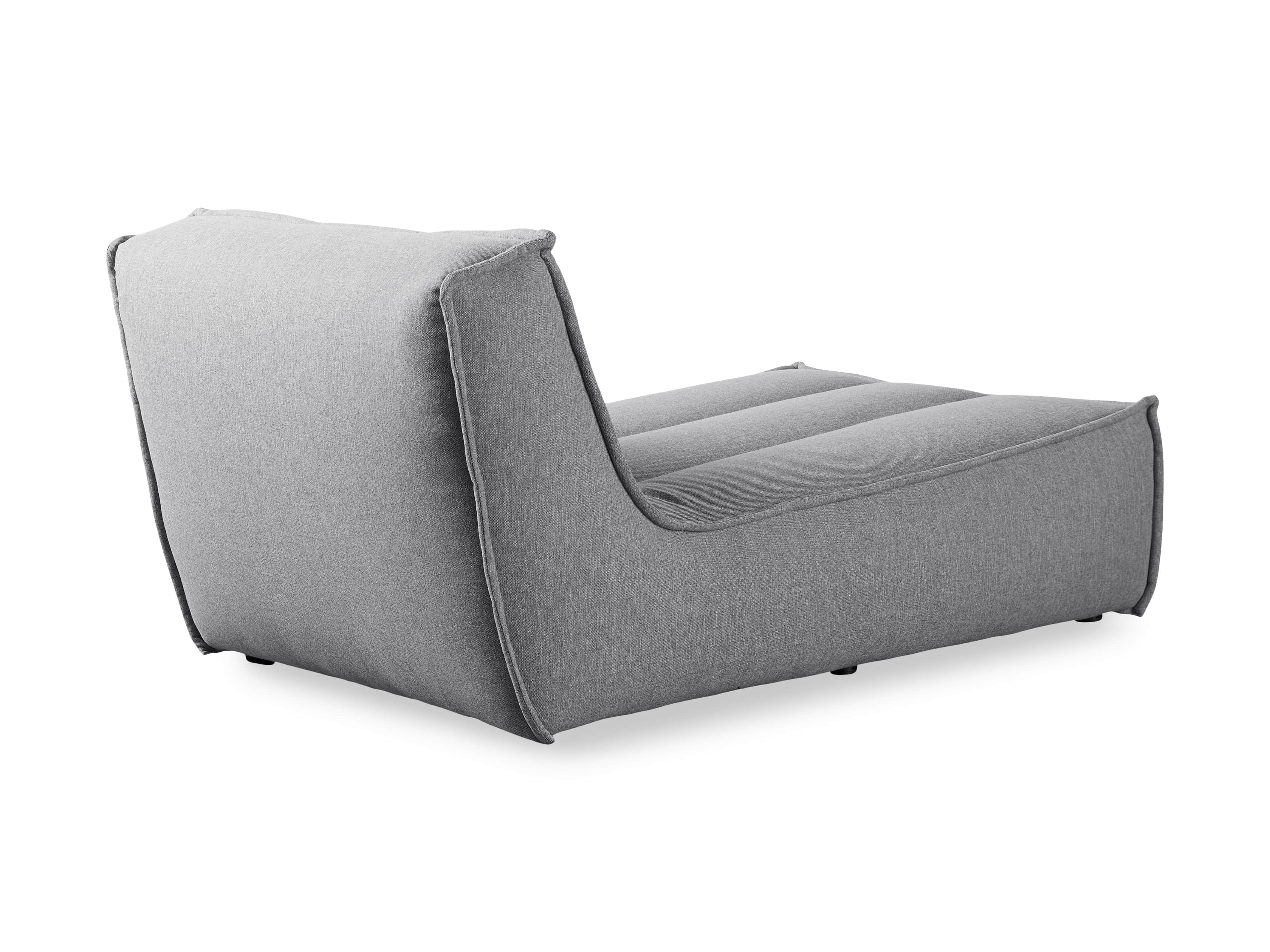 Porto Outdoor Upholstered 36" Chaise in Southend Grey, slide 5 of 7