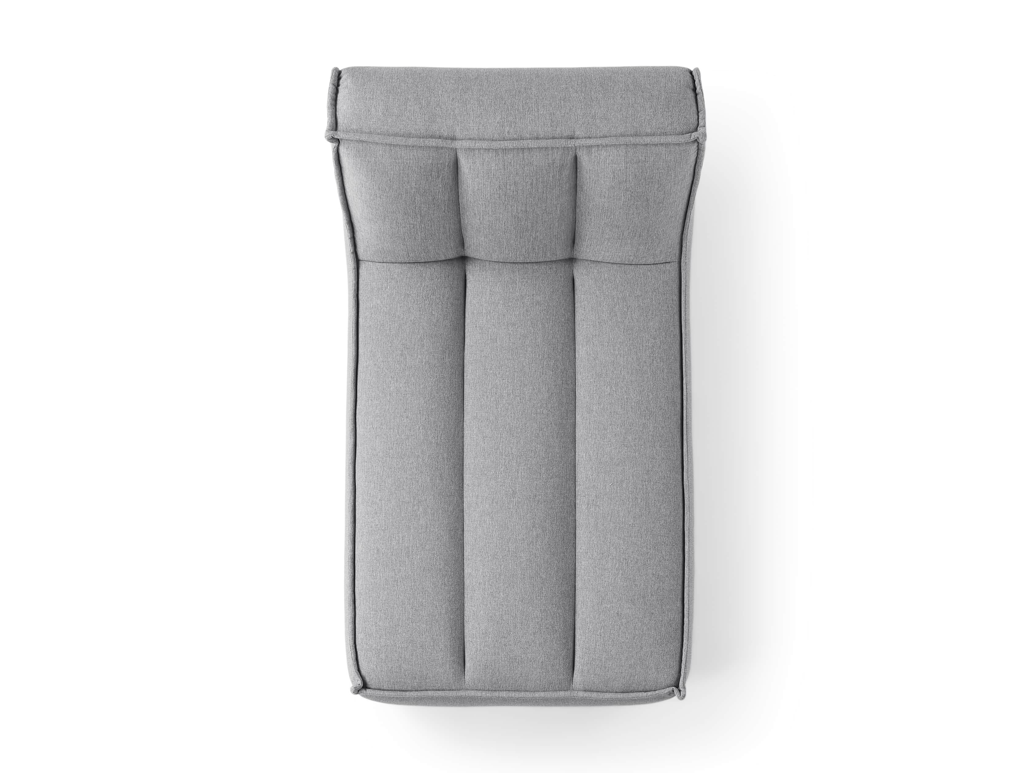 Porto Outdoor Upholstered 36" Chaise in Southend Grey, slide 6 of 7