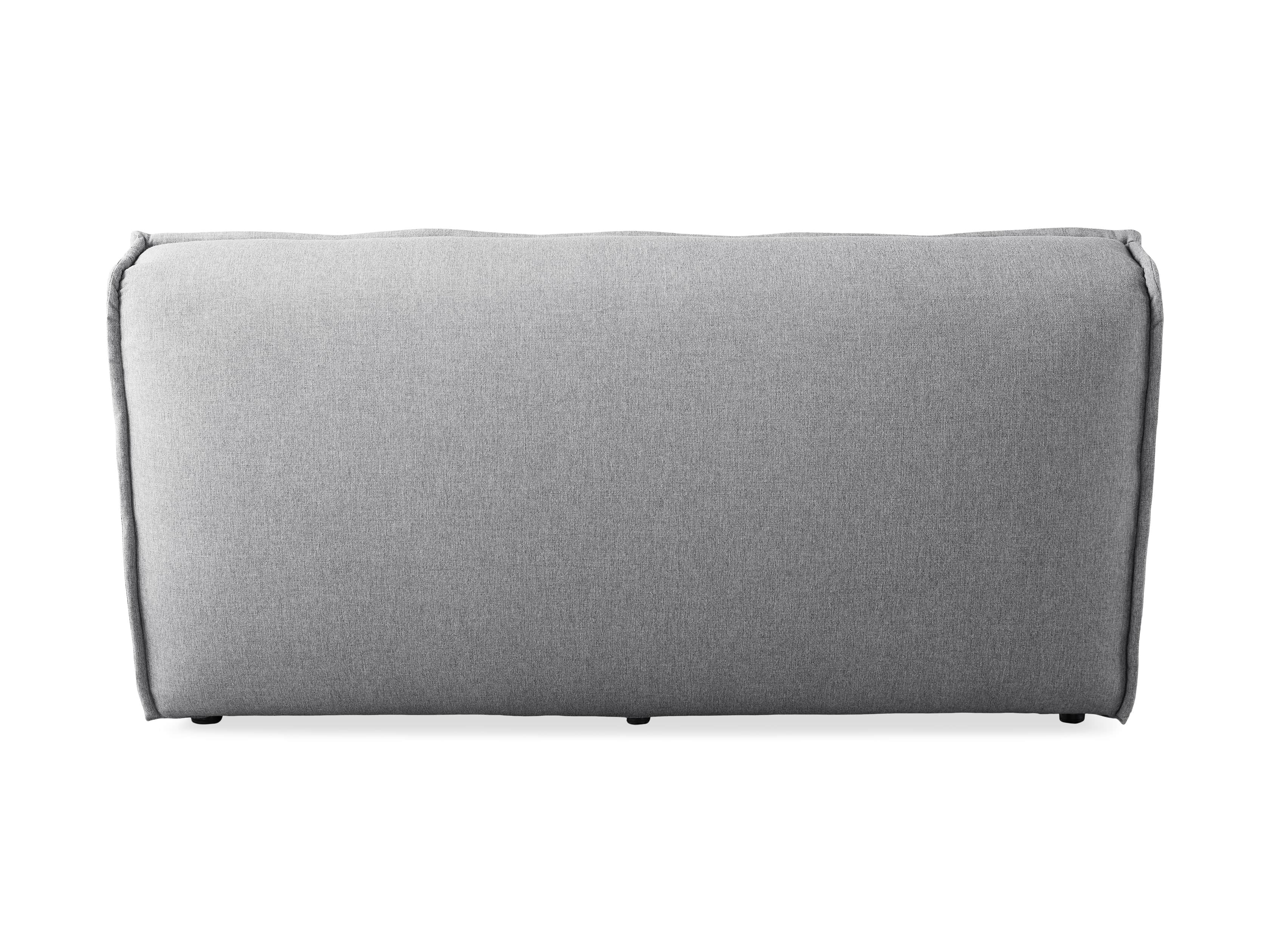 Porto Outdoor Upholstered 60" Armless Sofa in Southend Grey, slide 5 of 7