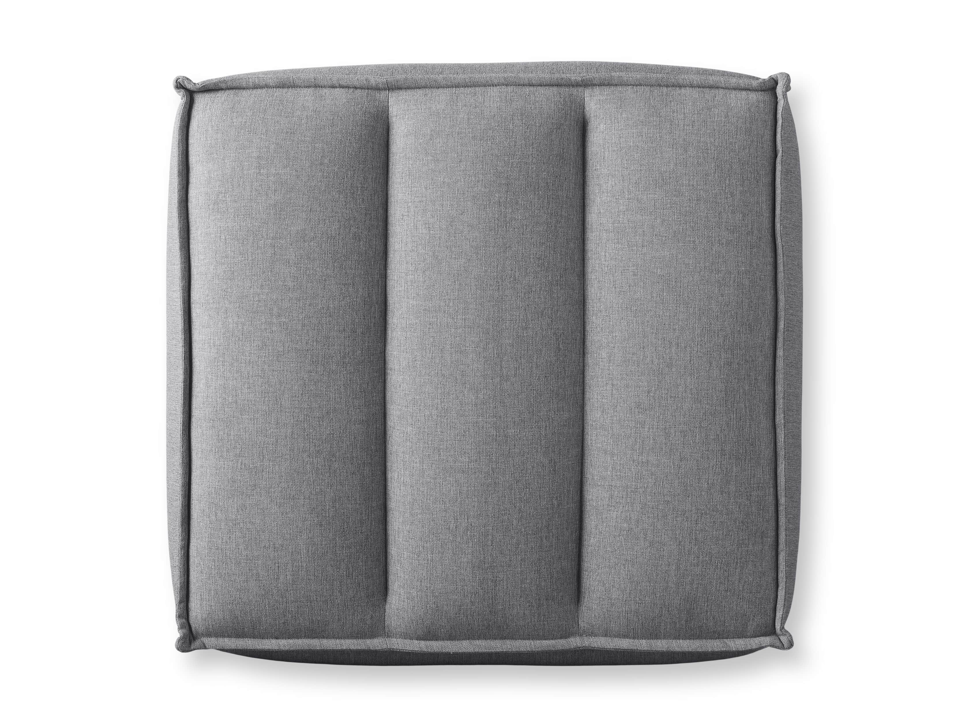 Porto Outdoor Upholstered 34" Ottoman in Southend Grey, slide 5 of 6
