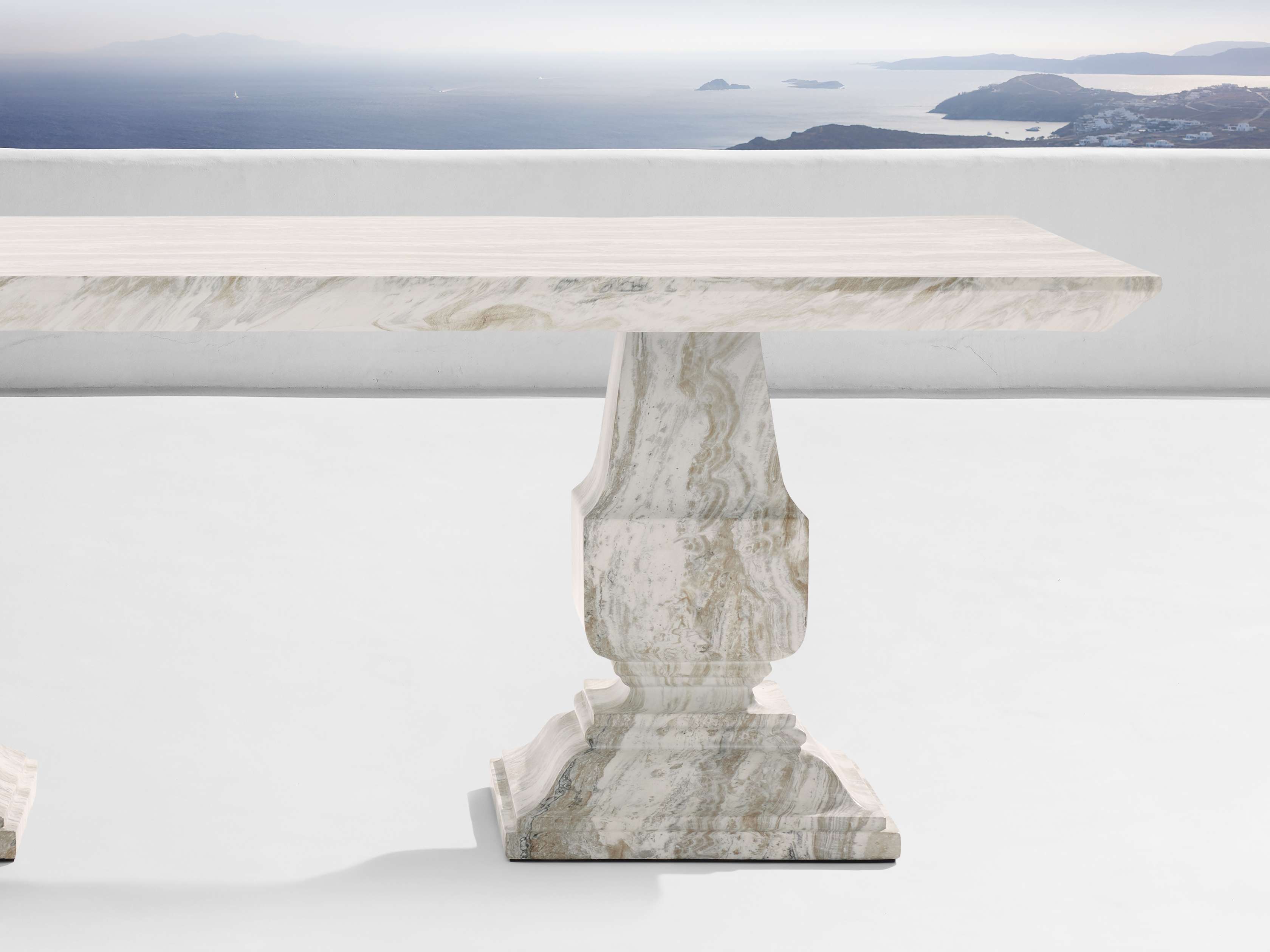 Arhaus marble store dining table