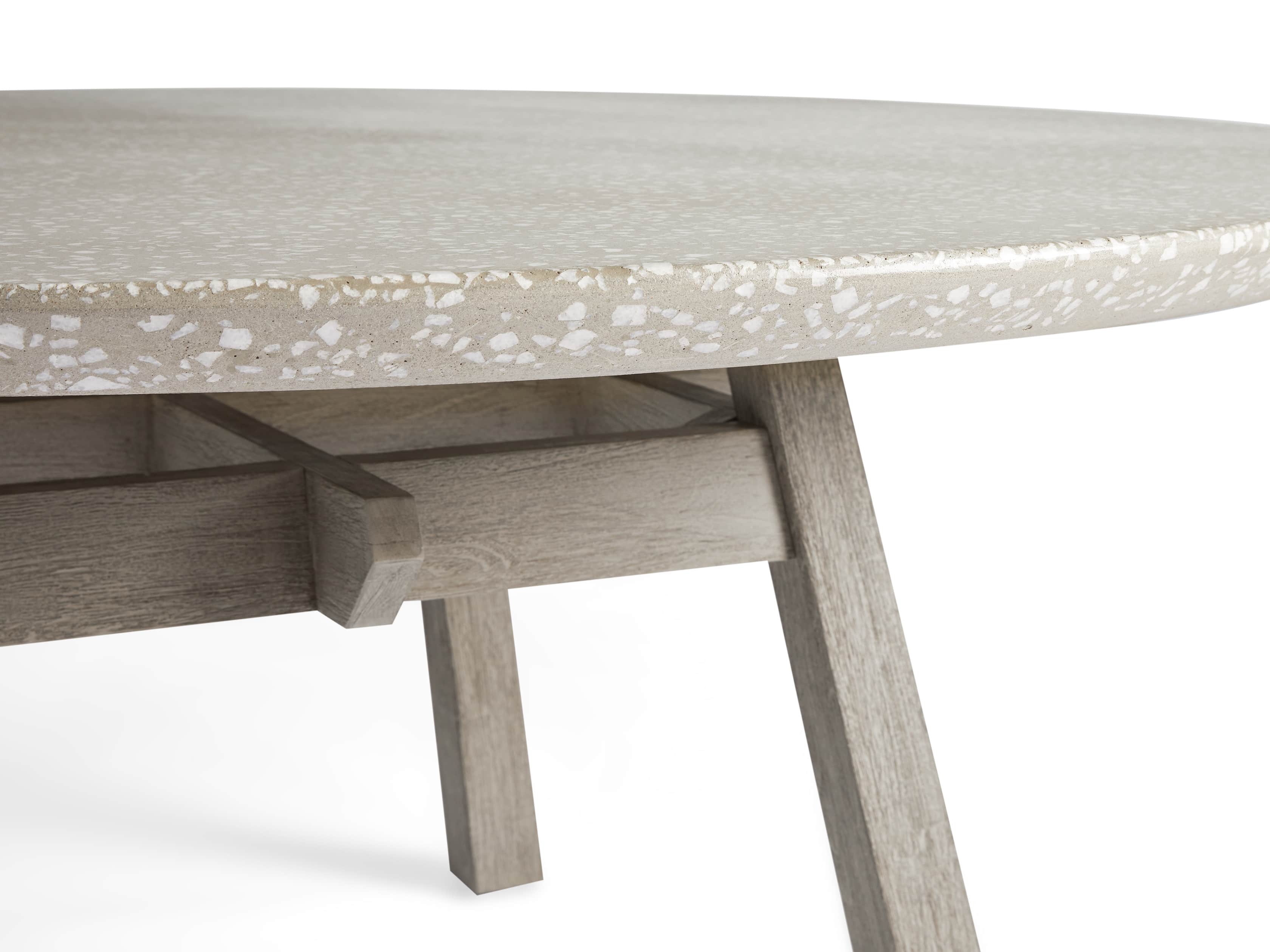 Rumi Outdoor 70" Round Dining Table, slide 4 of 5