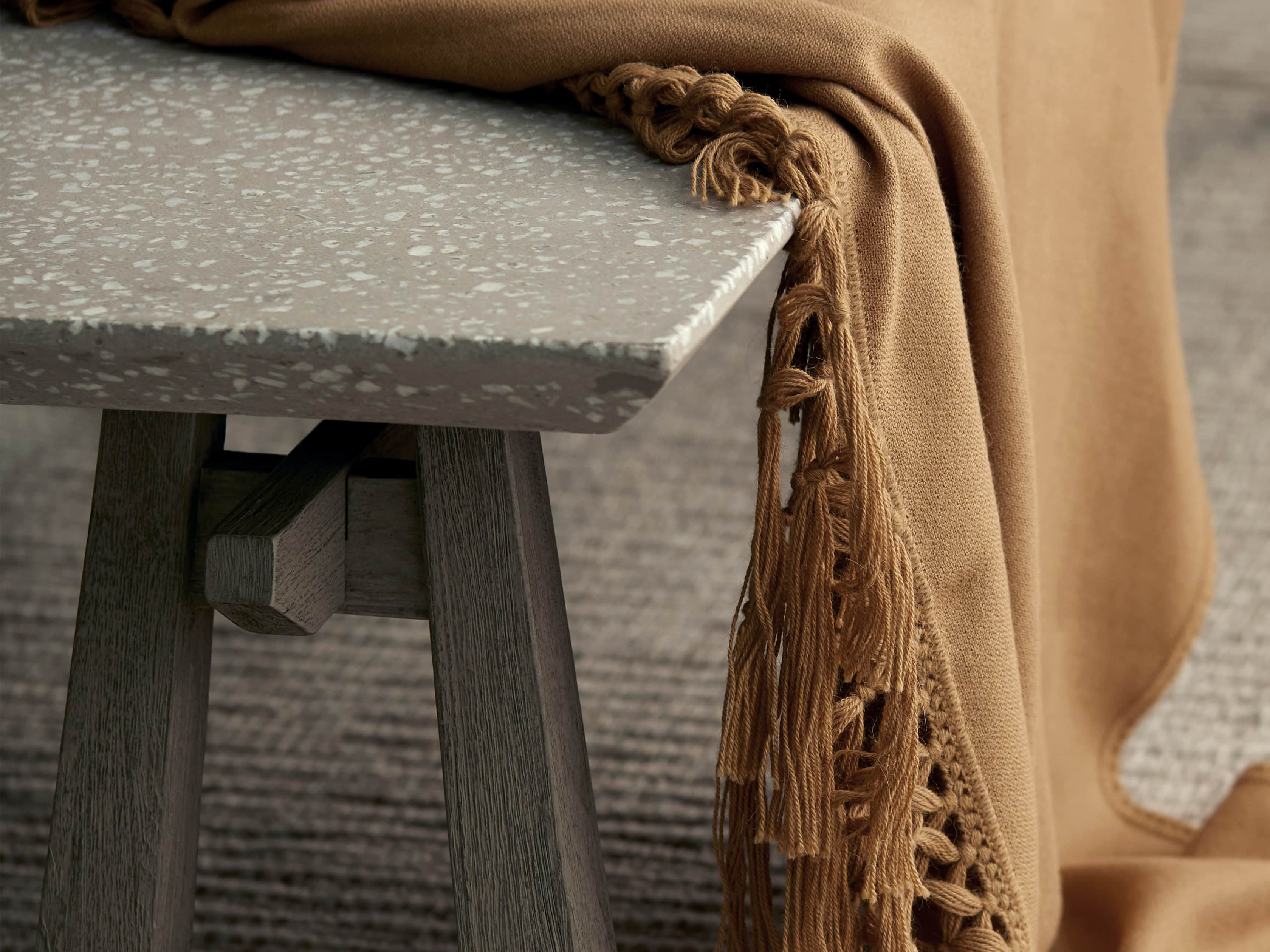 Rumi Outdoor 80" Dining Bench, slide 3 of 8