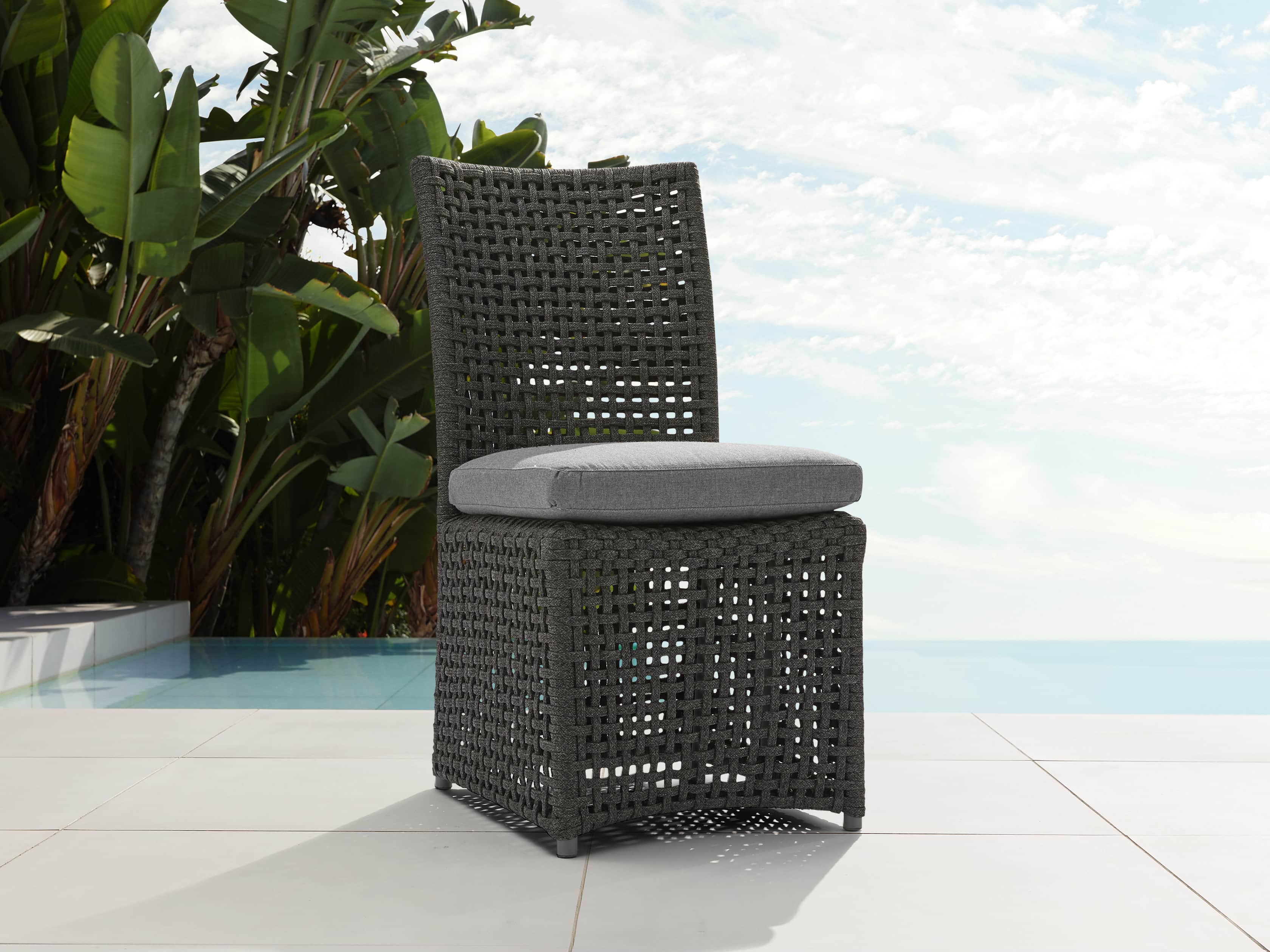 Schoonover Outdoor 18" Dining Side Chair in Slate