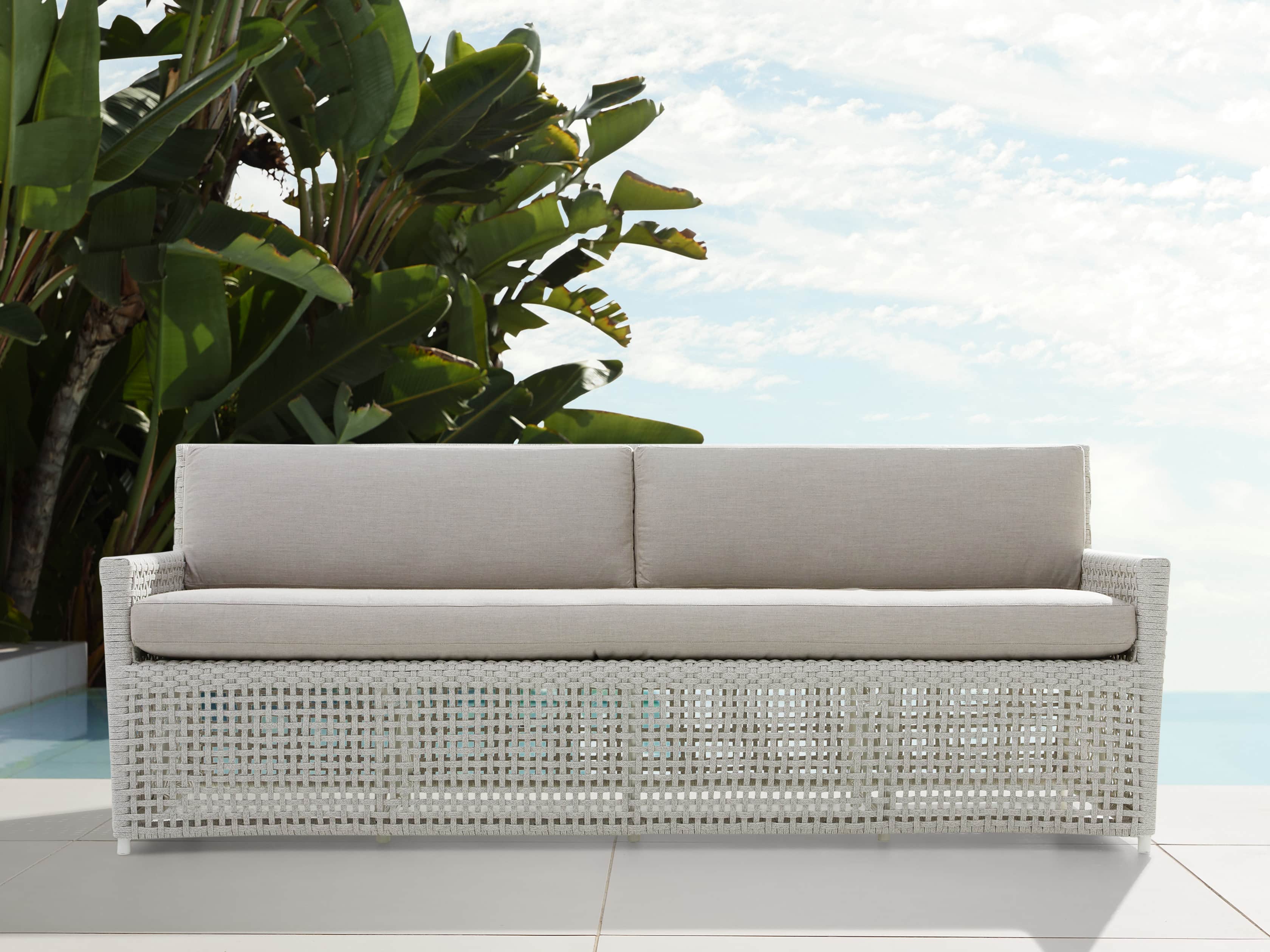 Schoonover Outdoor 83" Sofa in White, slide 1 of 5