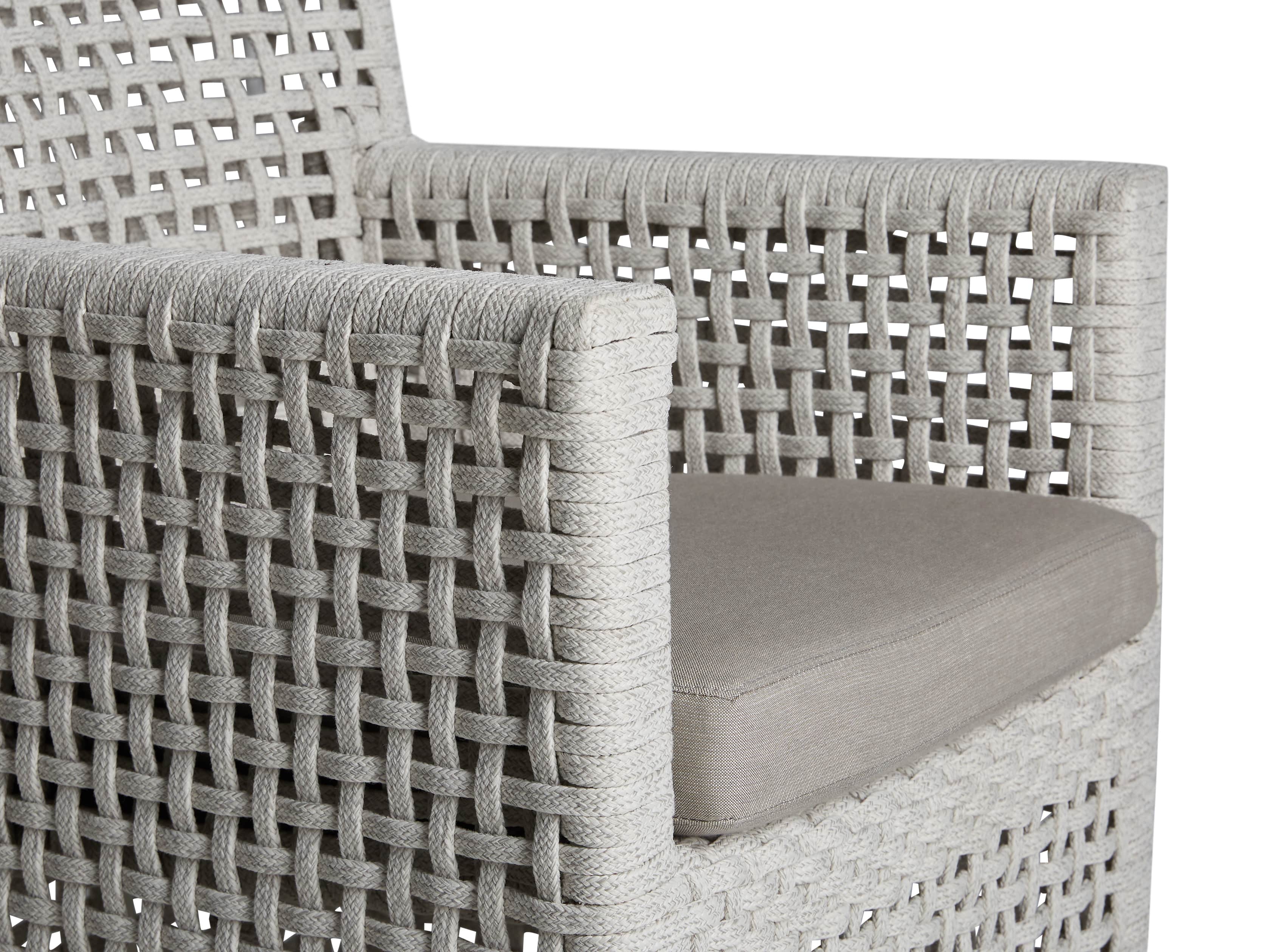 Schoonover Outdoor Dining Arm Chair in White