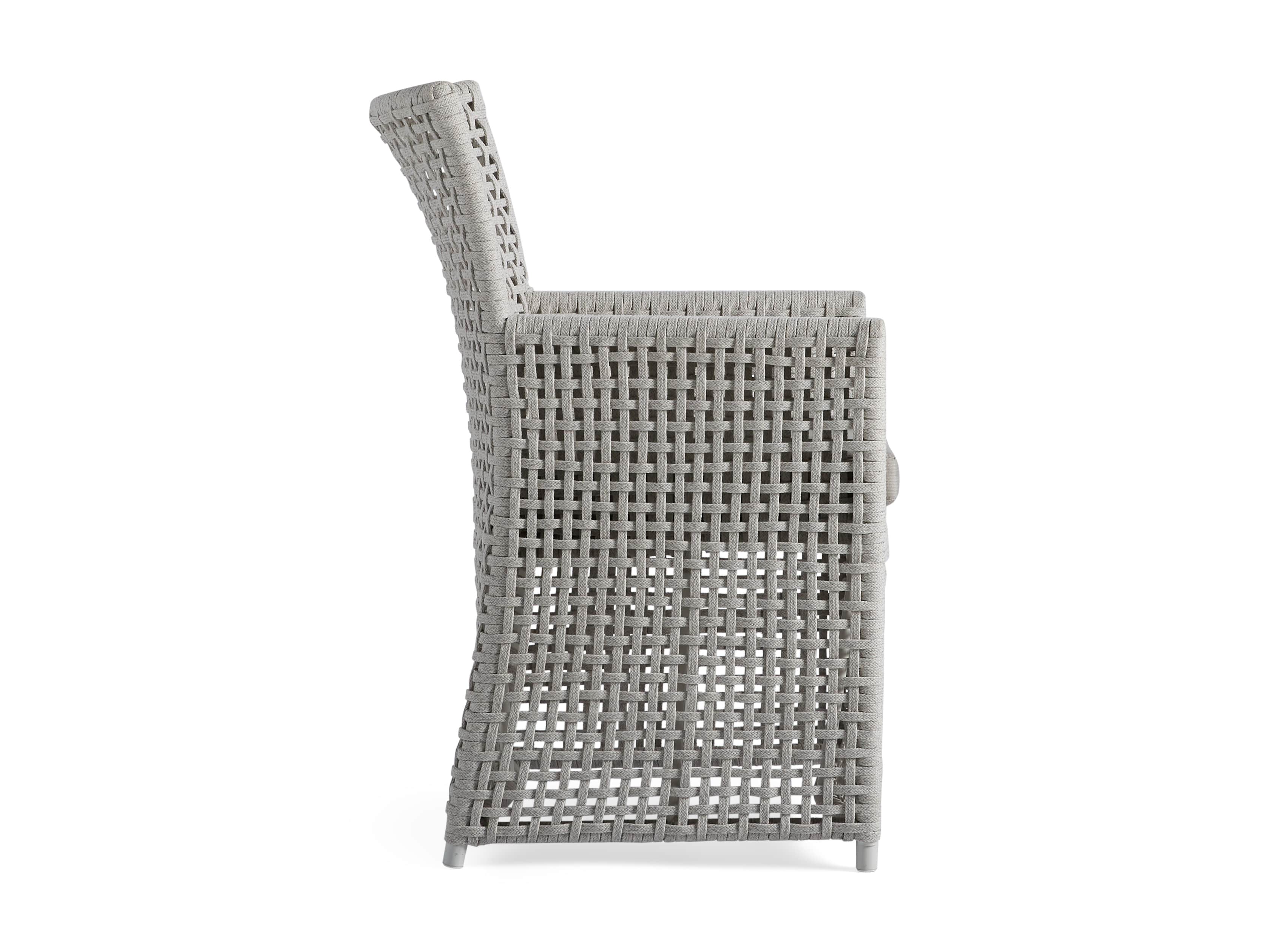 Schoonover Outdoor Dining Arm Chair in White