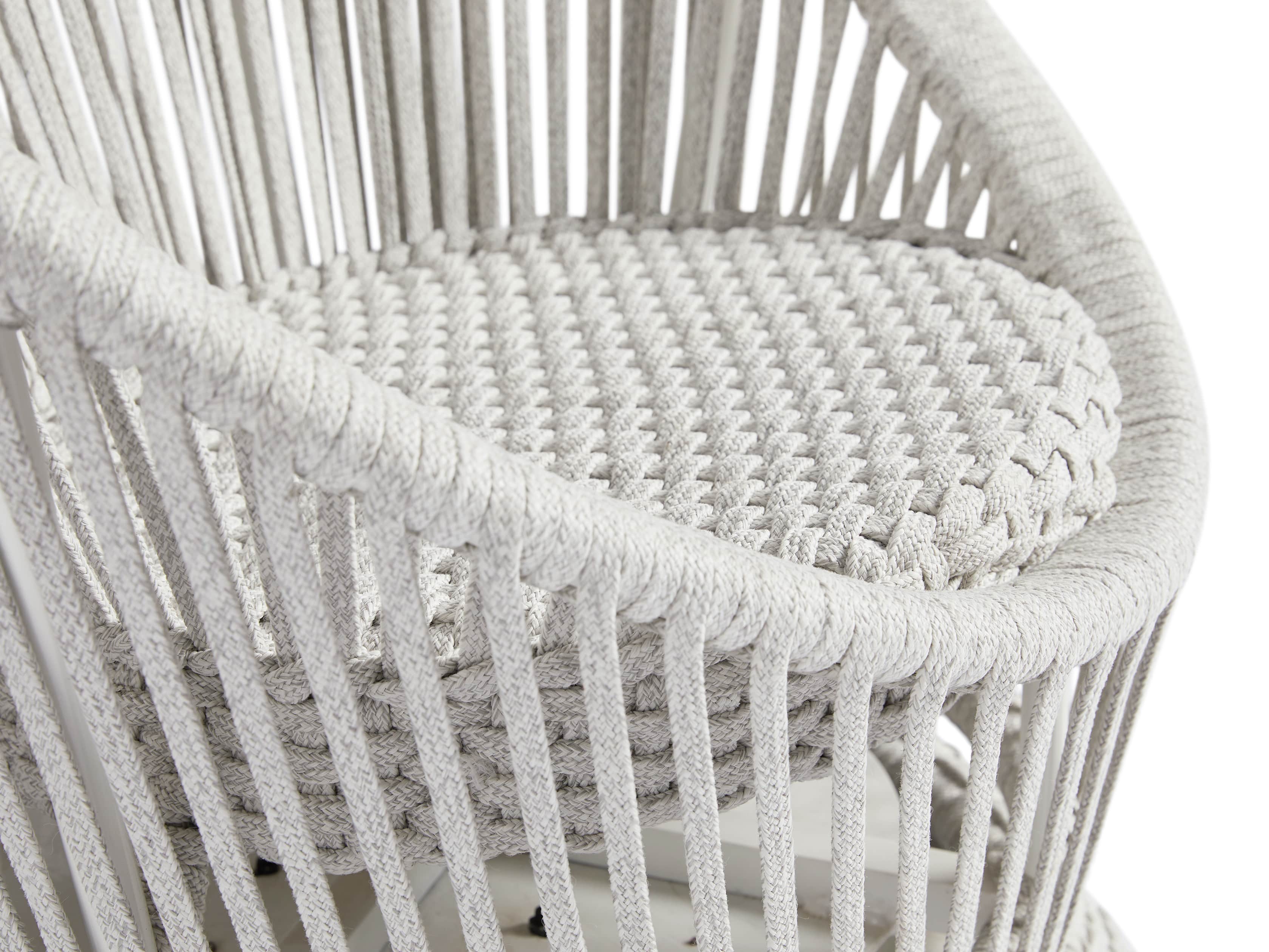 Sevilla Outdoor 34" Swivel Chair in White