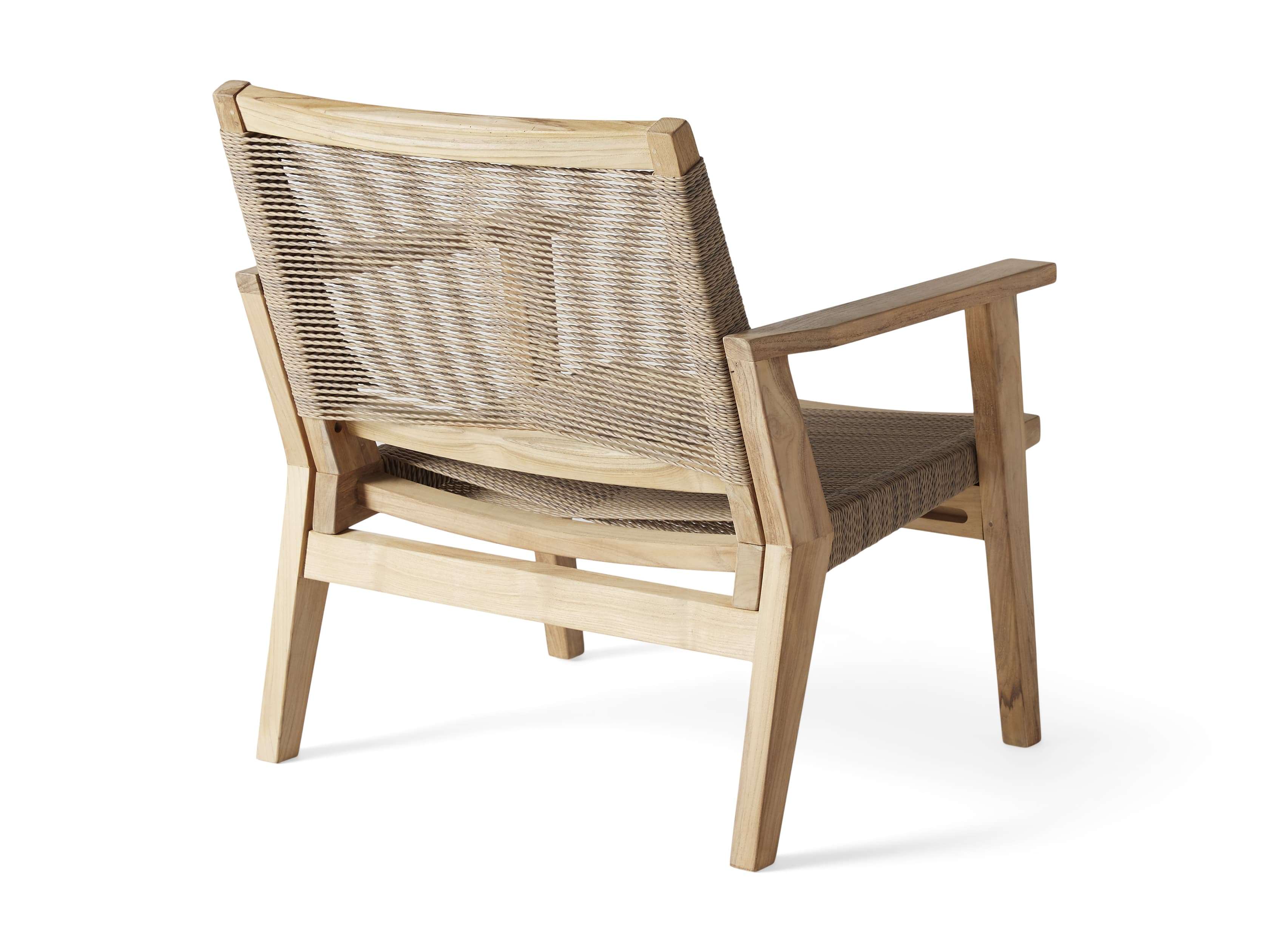 Tulum Outdoor Lounge Chair Arhaus, Wicker And Wood Outdoor Furniture