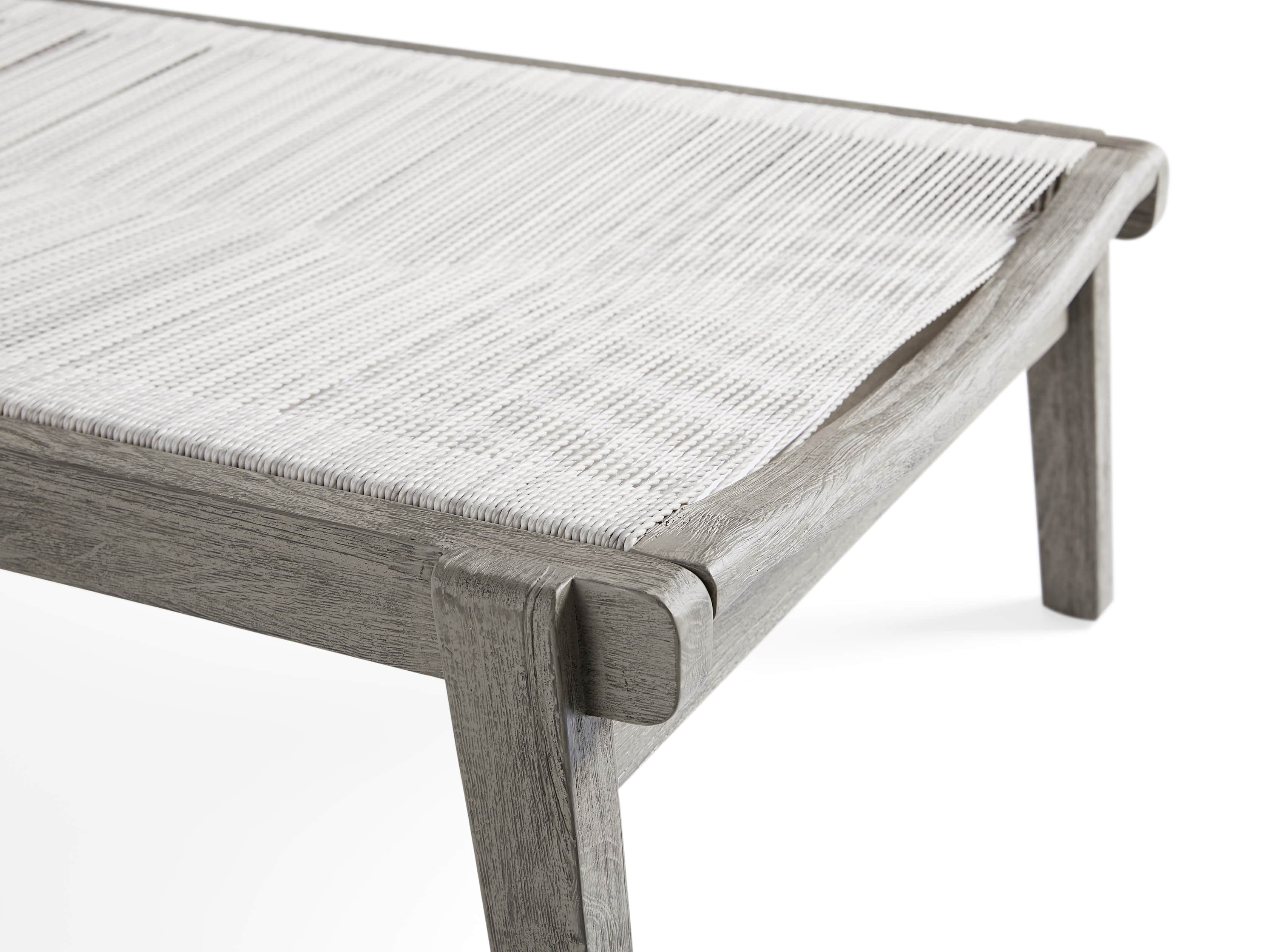 Tulum Outdoor 32" Chaise in White