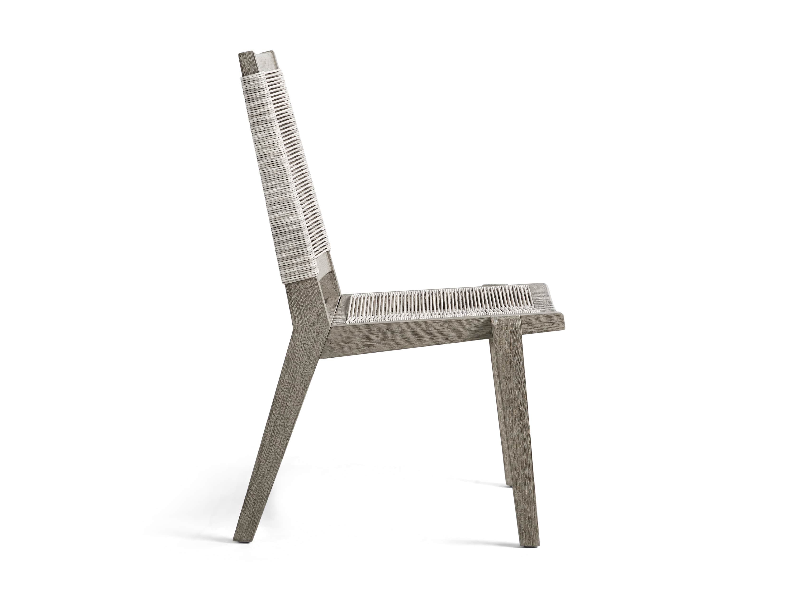Tulum Outdoor 22" Dining Side Chair in White